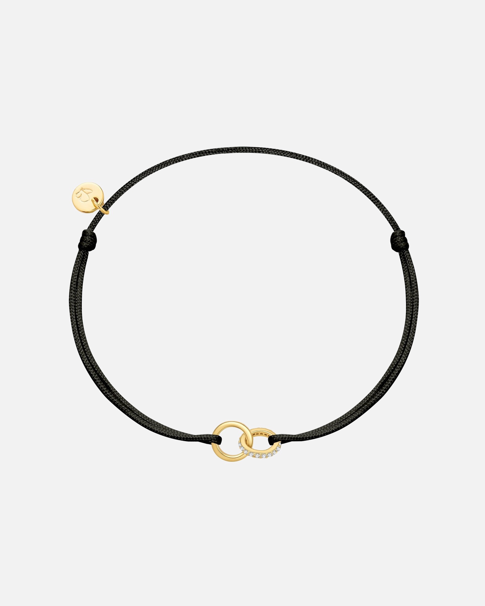 Armband für Weiblich Armband aus Sterling Silber in gelbgold mit Zirkonia 15,0 - 22,0 cm, flexibel einstellbar