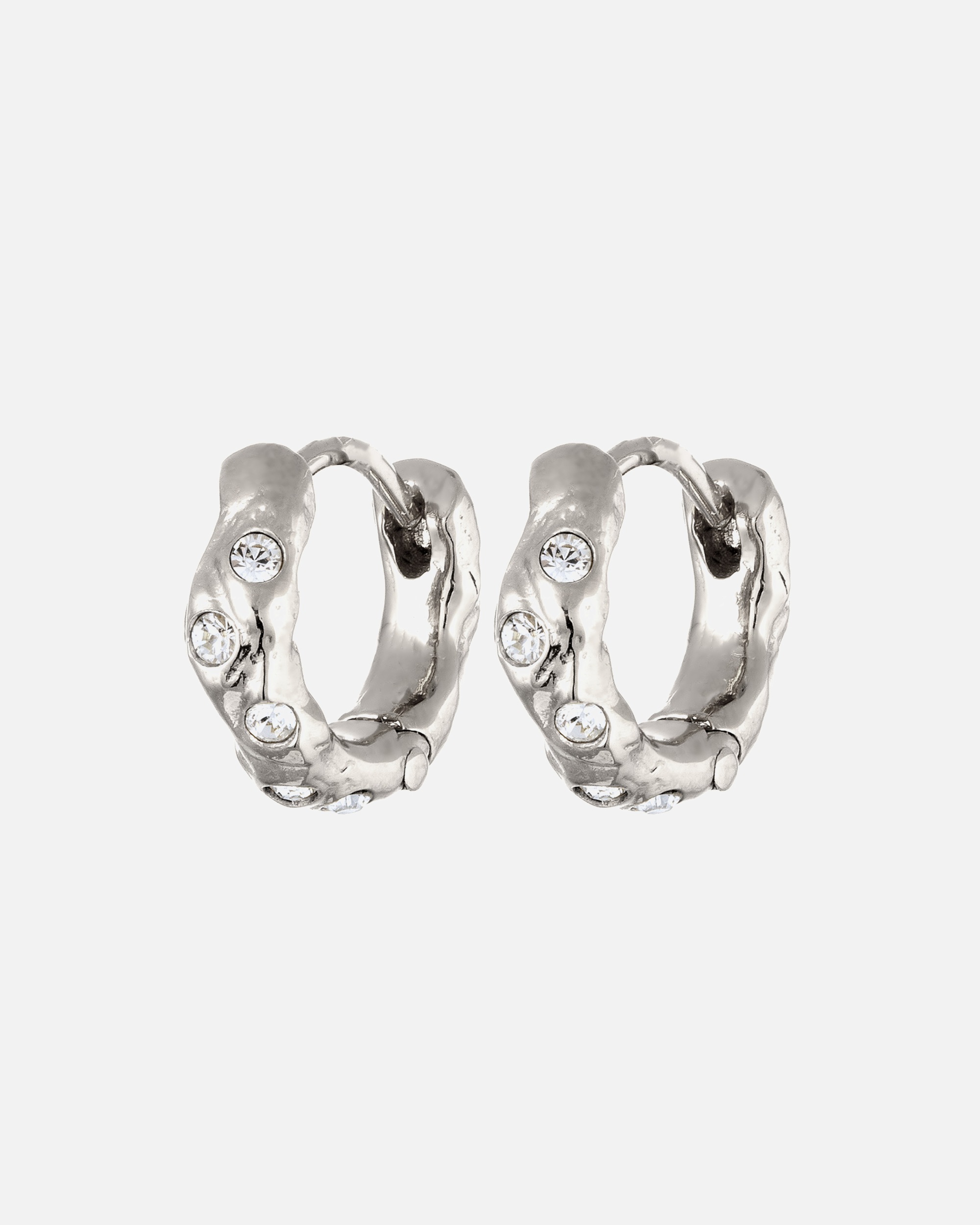 Ohrringe für Weiblich Elli Creolen Weiß 925 Sterling Silber, mit Kristallen von Swarovski® Silber