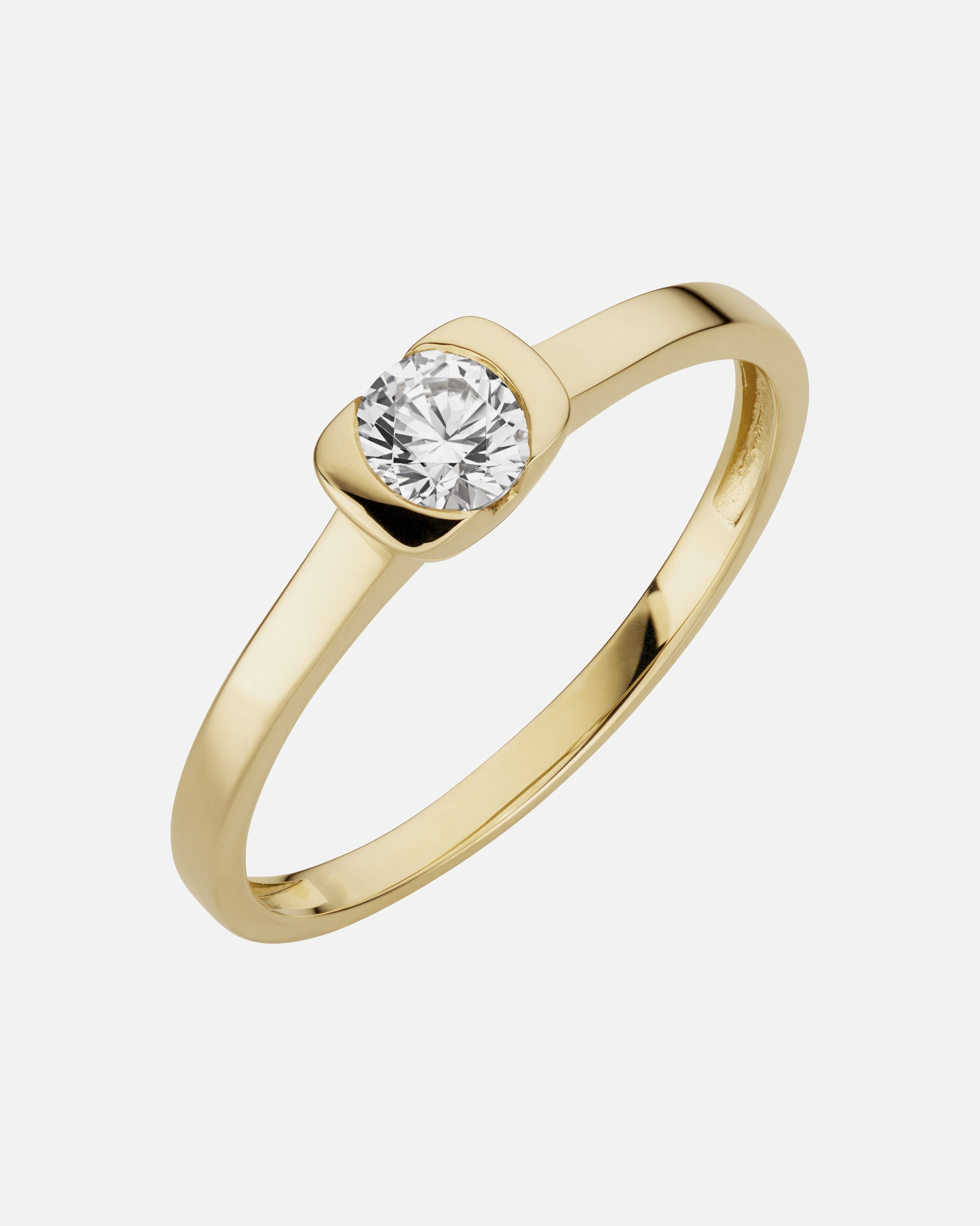Ring für Weiblich Orolino Ring 333/- Gold Zirkonia weiß 052 (16,6)