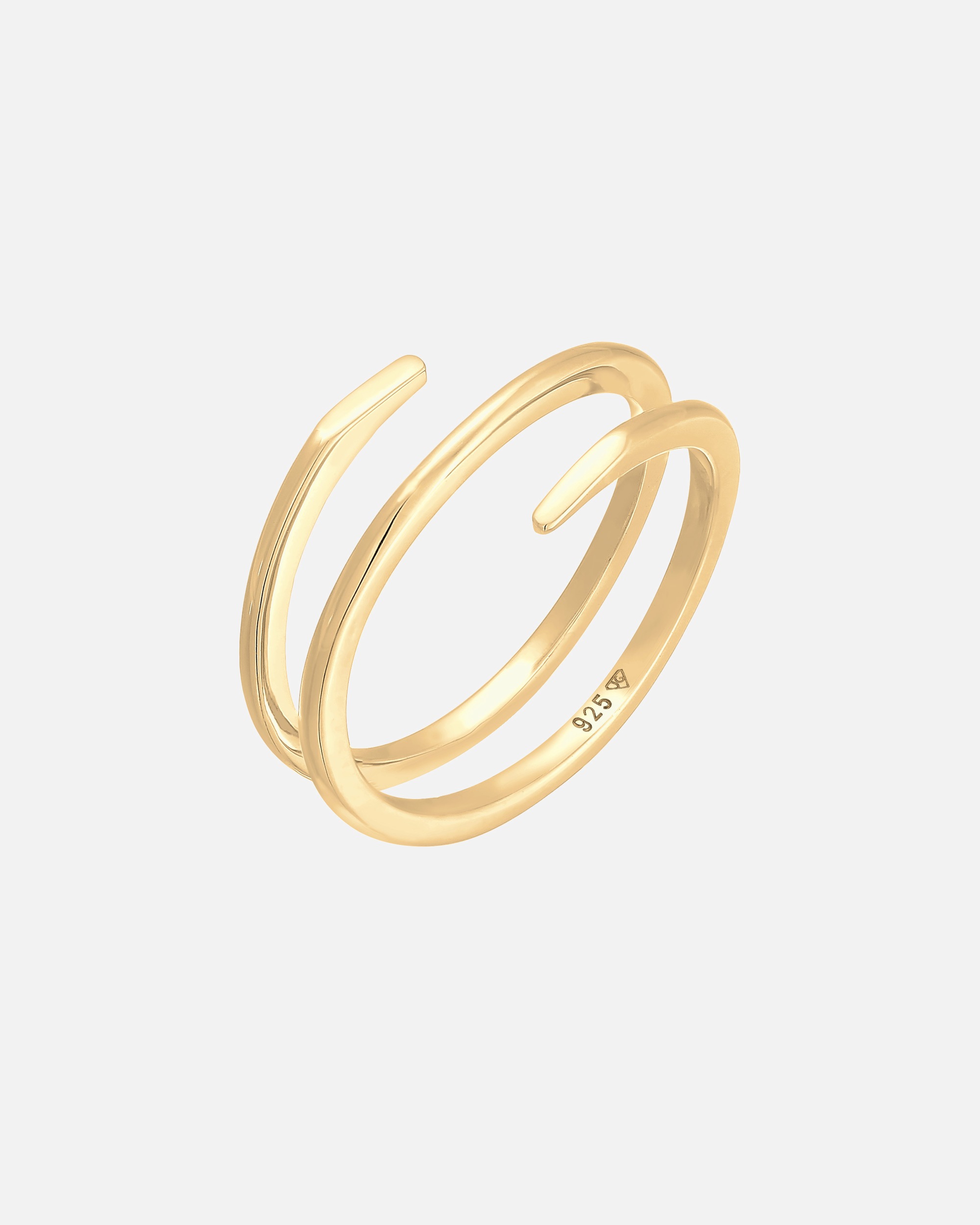 Ring für Weiblich Elli Wickelring Twist Fein 925 Silber 58