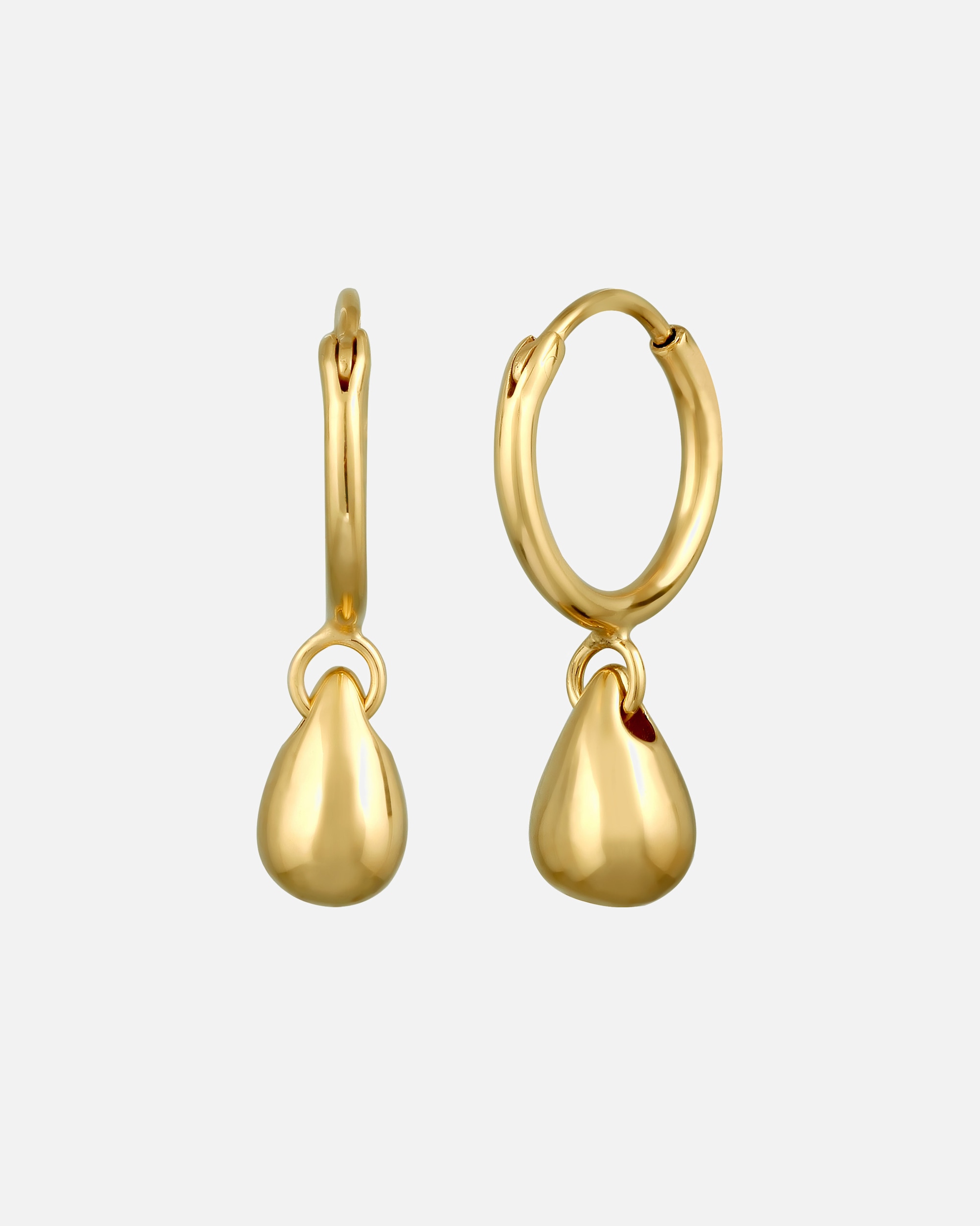 Ohrringe für Weiblich Elli Creolen Tropfen Tropfen Drop Zeitlos 925 Sterling Silber Gold