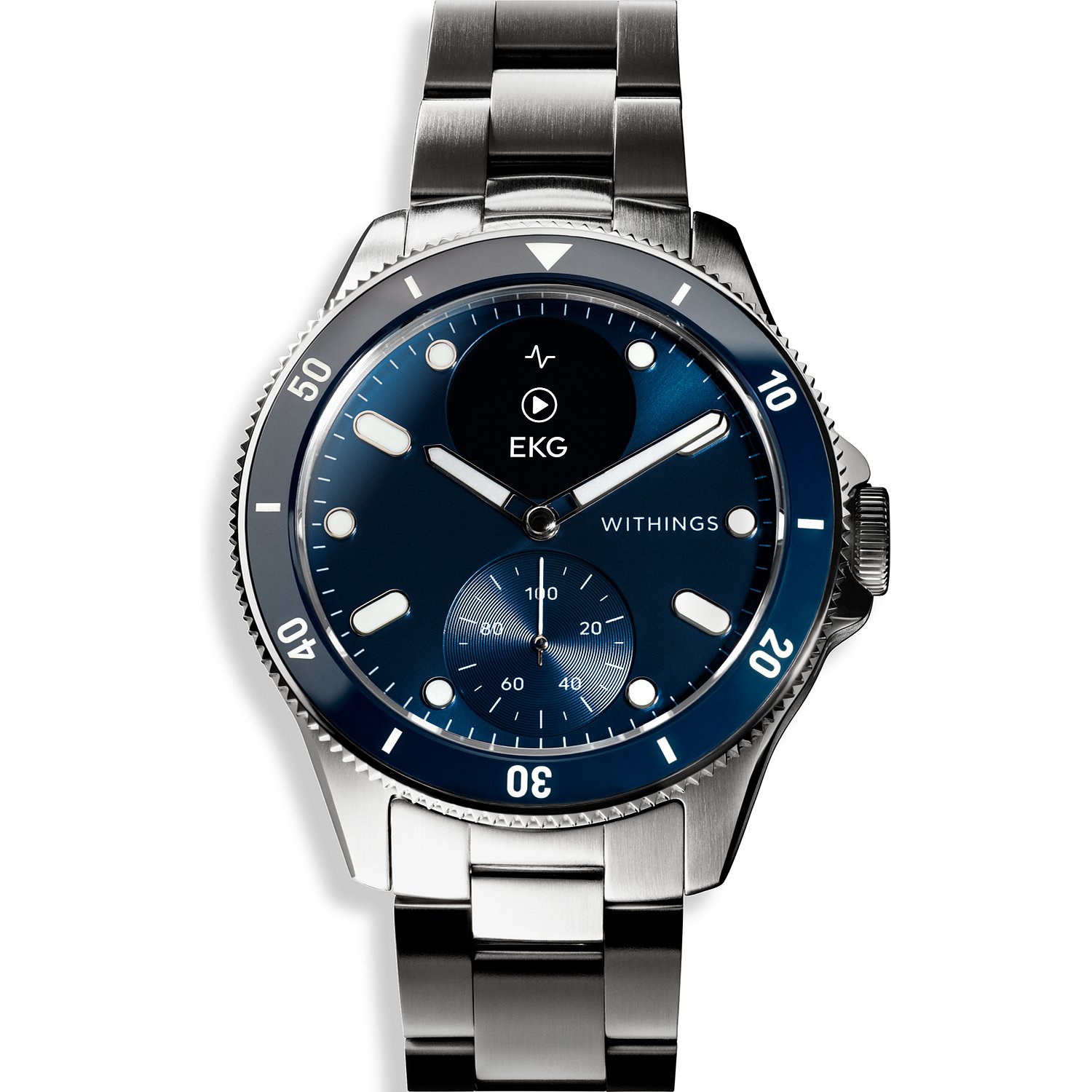blau, silber