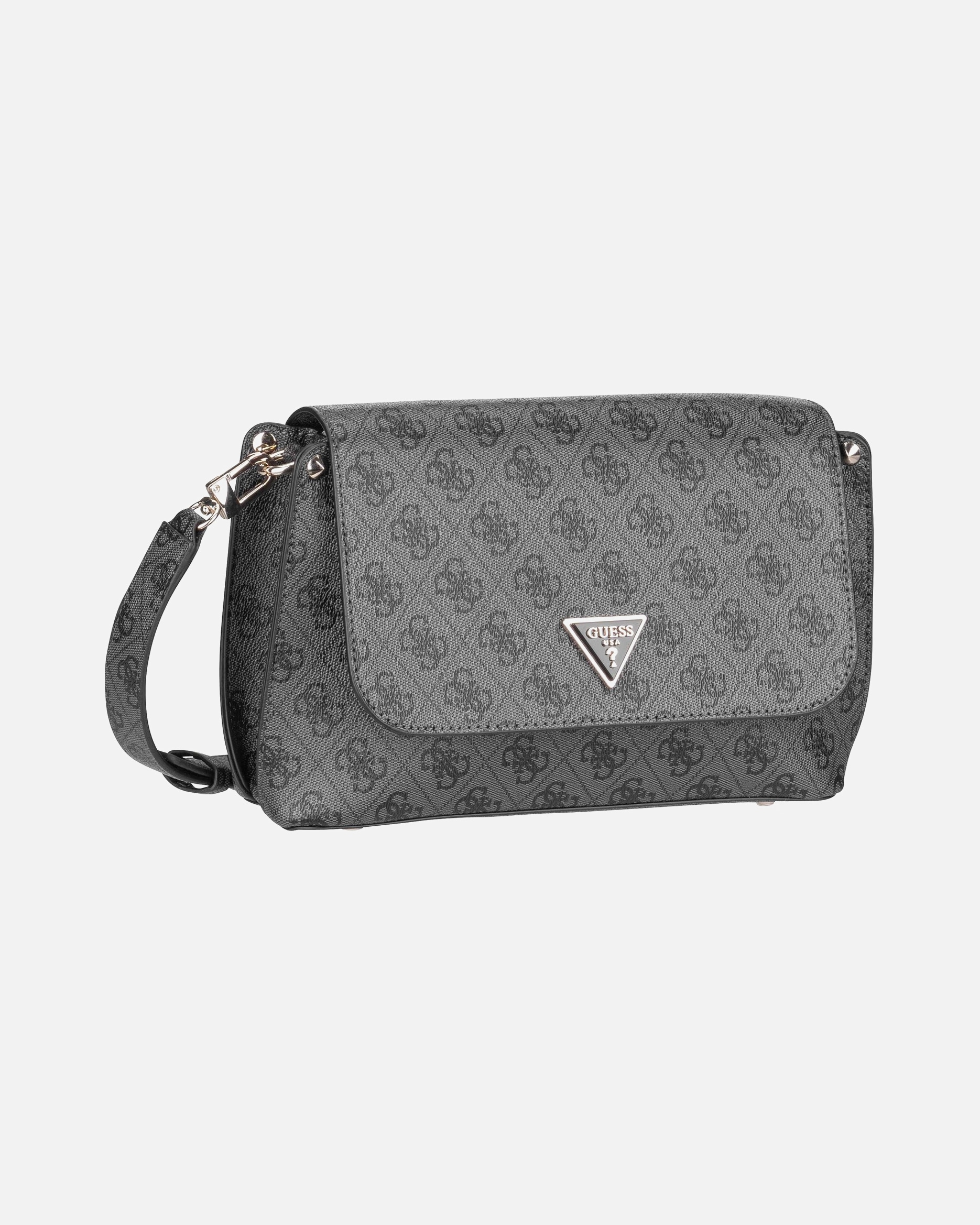 Rucksack für Weiblich GUESS Bodybag Meridian II Flap CB 74200 Logo Coal Logo