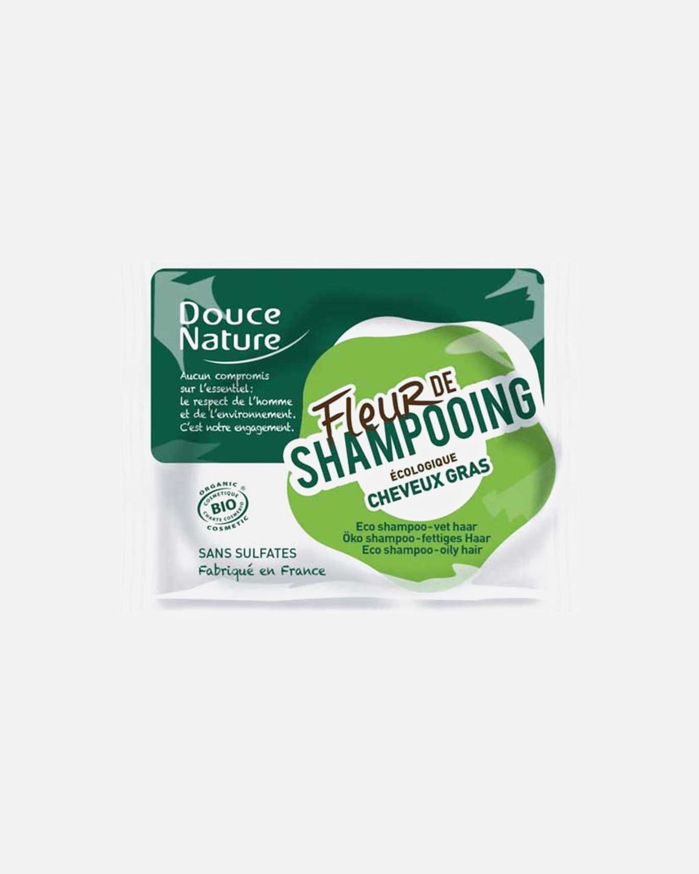 Shampoo für Unisex Douce Nature Fleur de Shampooing - Fettiges Haar 85 g