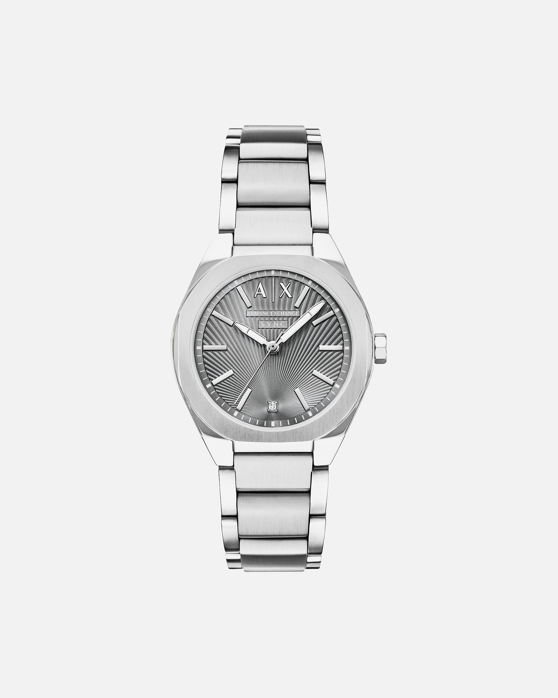 Uhr für Weiblich Armani Exchange Damenuhr Edelstahl silber