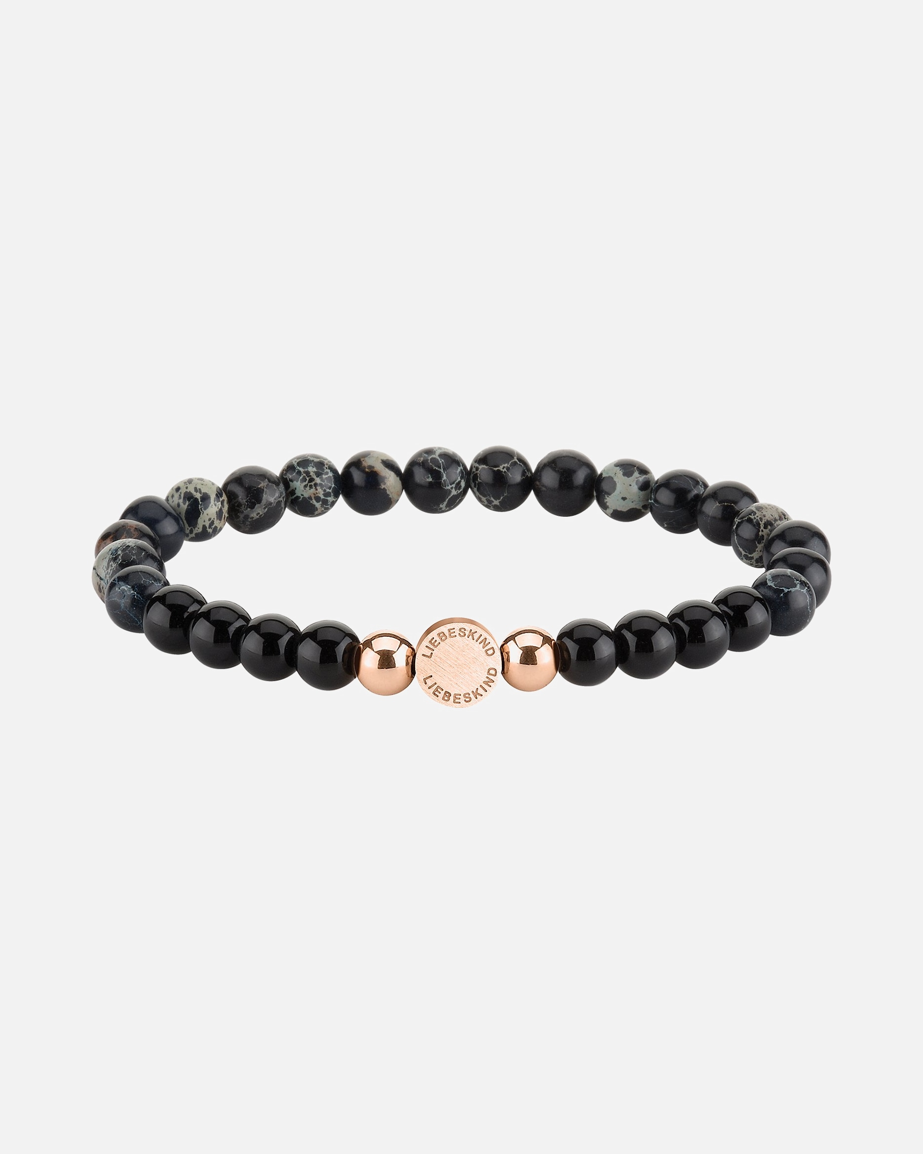 Armband für Weiblich Liebeskind Armband Stein, Edelstahl rosé, schwarz