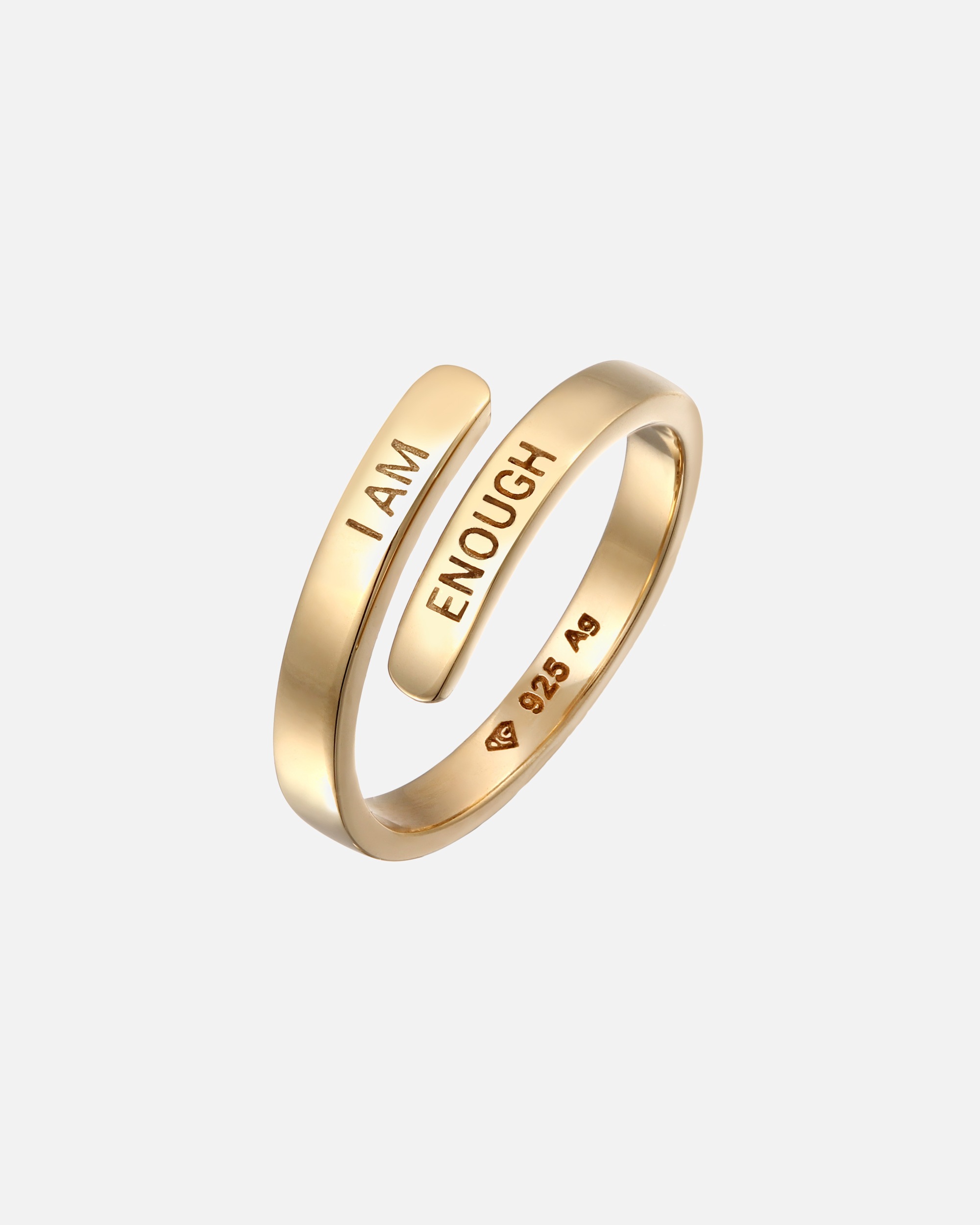 Ring für Weiblich Elli Wickelring 925 Sterling Silber I am Enough Gold