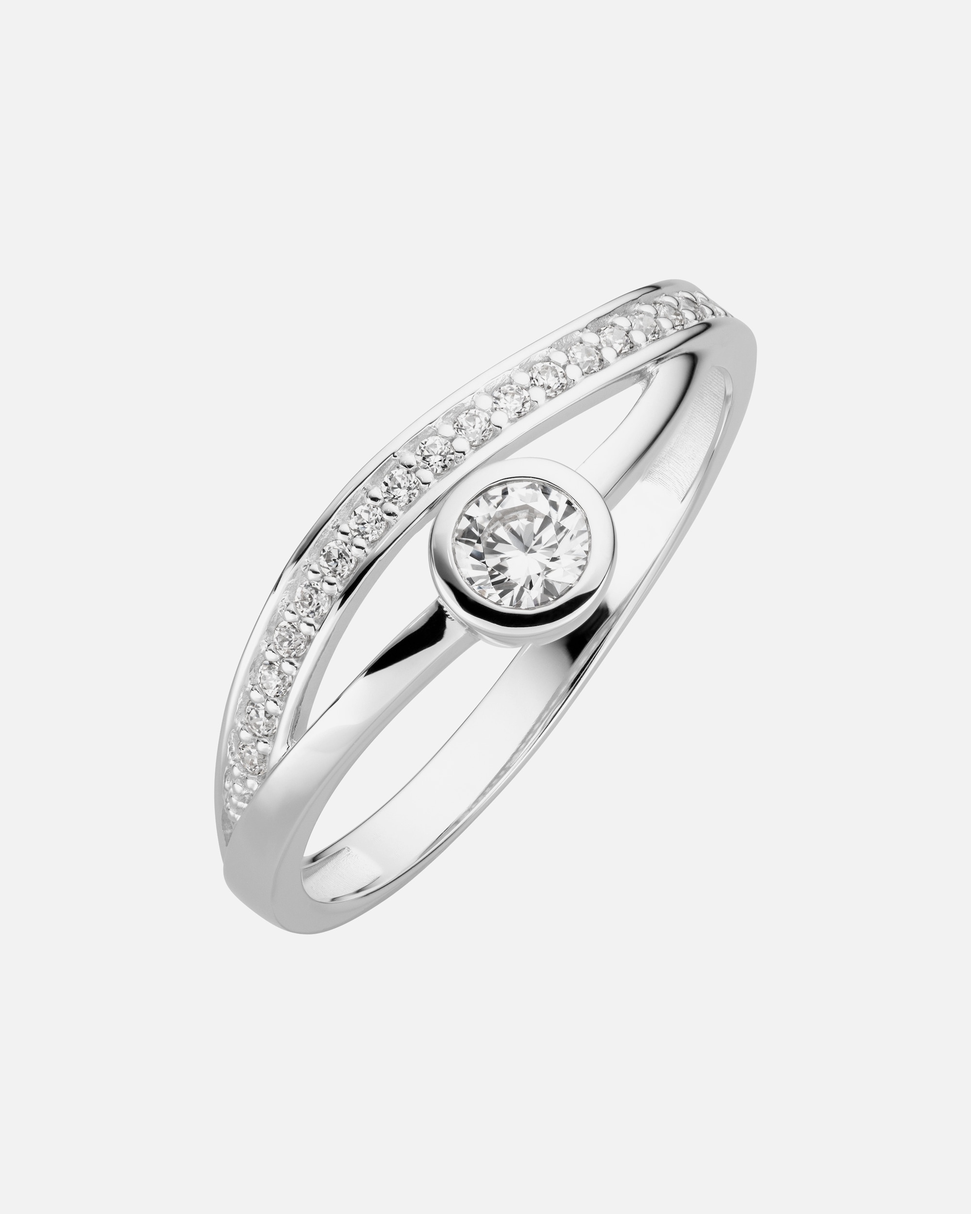 Ring für Weiblich Orolino Ring 333/- Gold Zirkonia weiß 052 (16,6)