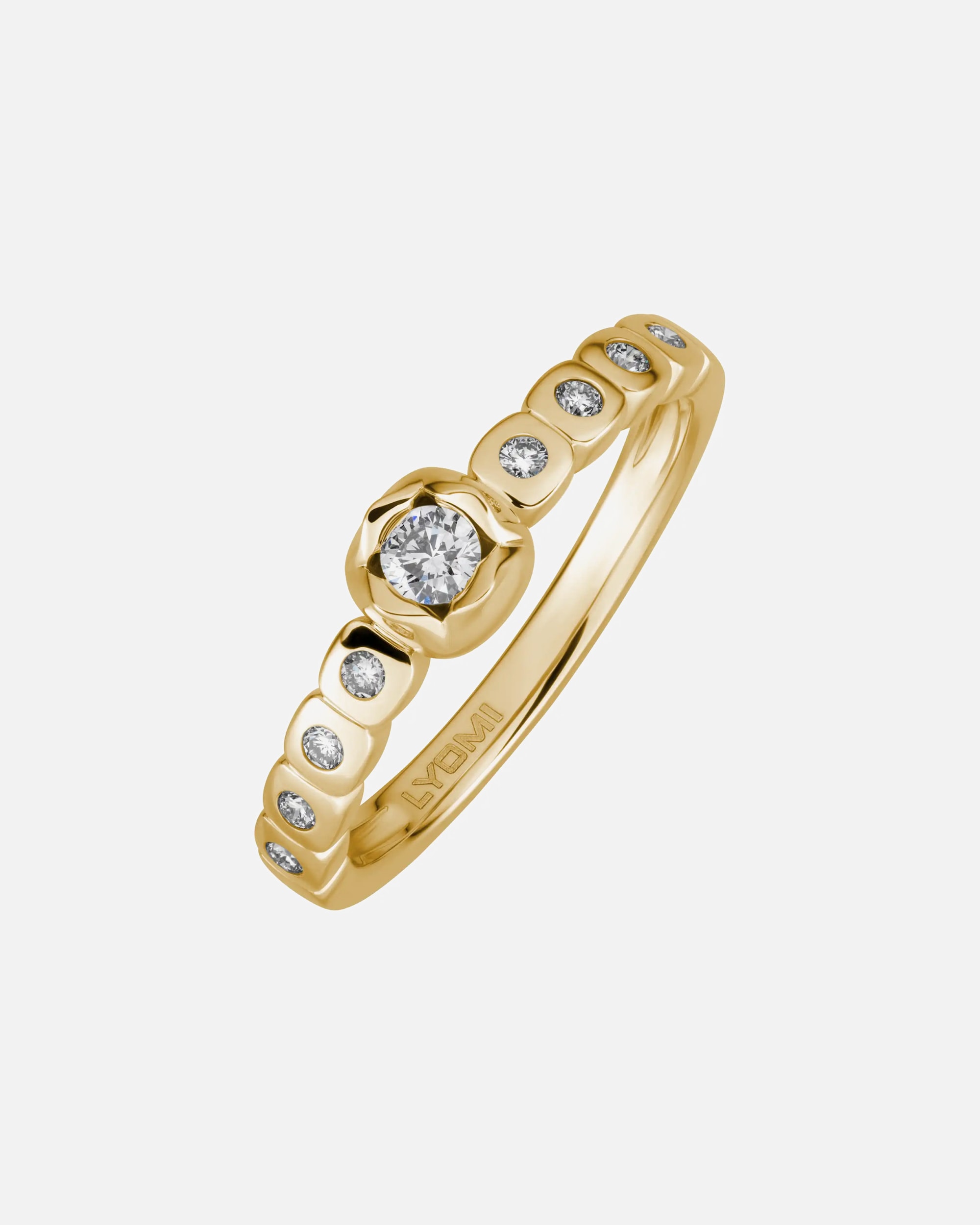 Ring für Weiblich Lyomi Default Brand Line Ring 585/- Gold Diamant Lab Grown weiß 0,21ct. 058 (18,5)