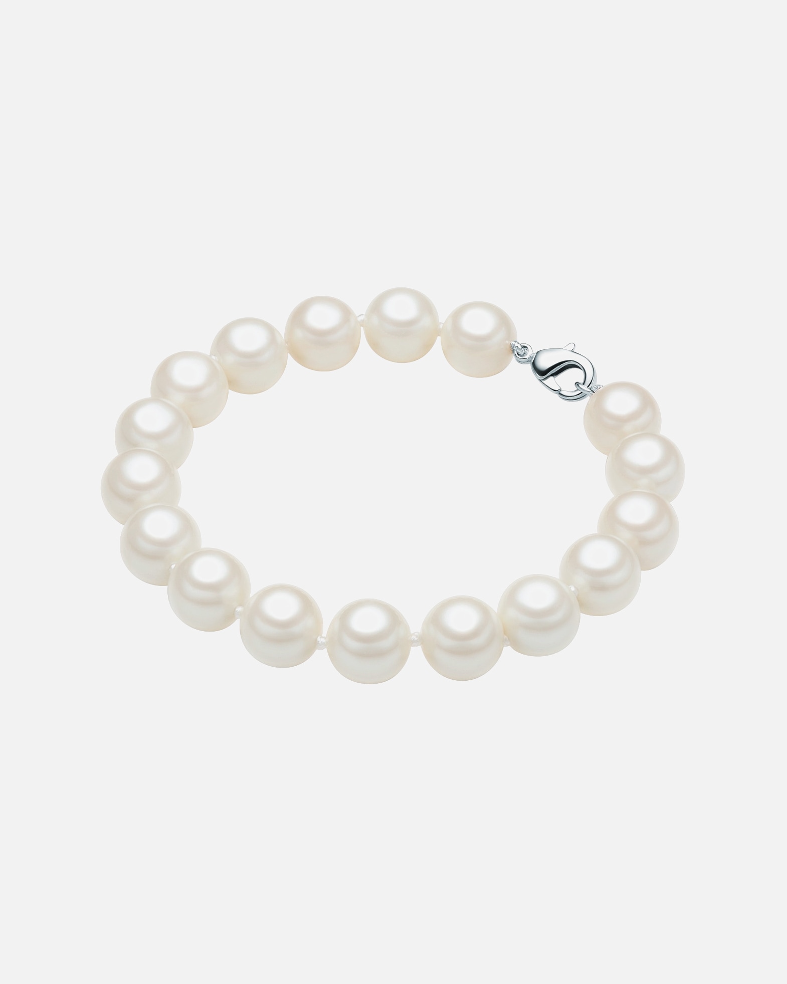 Armband für Weiblich Rafaela Donata Perlen-Armband Sterling Silber Muschelkernperle in Silber 1 Stück