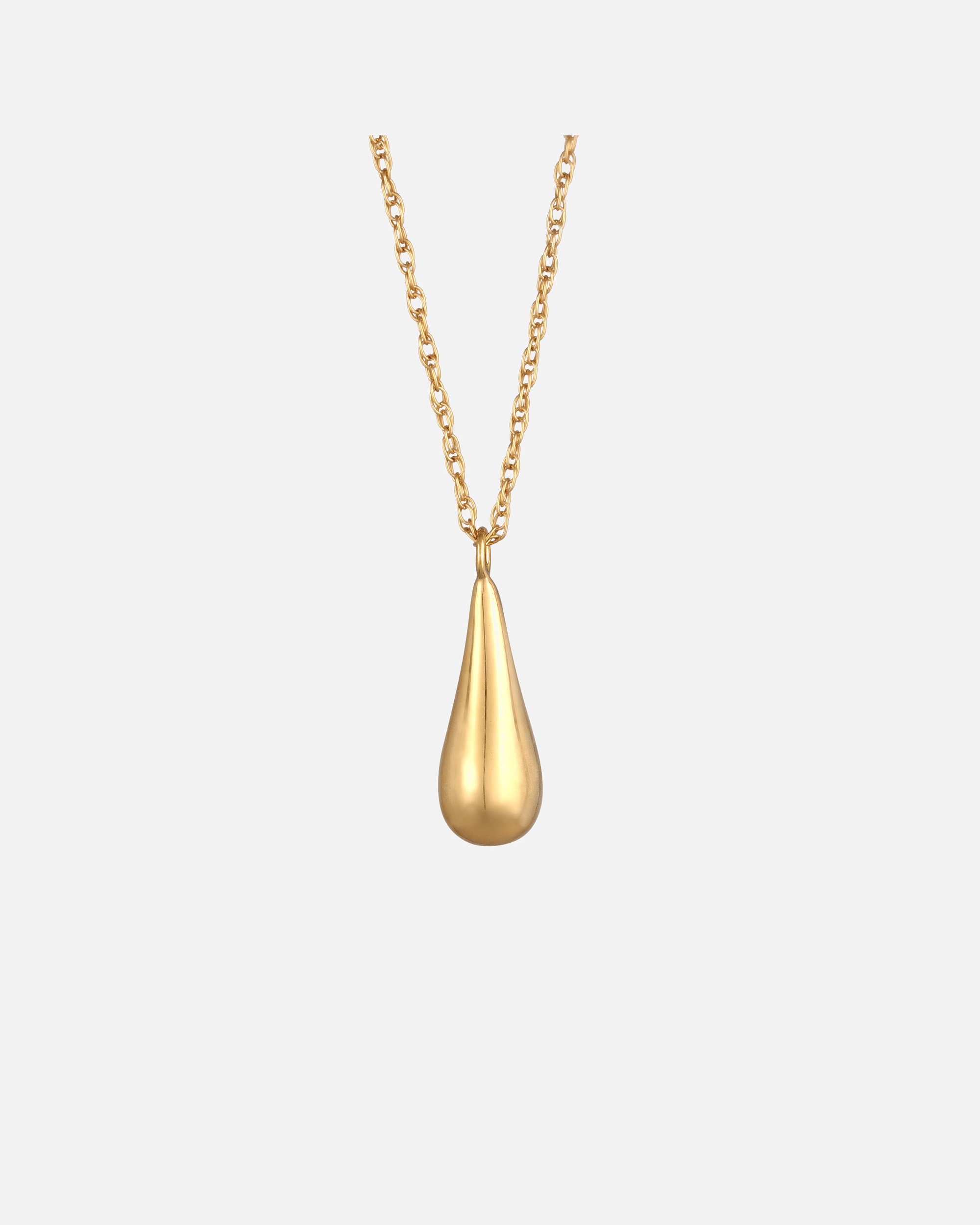 Halskette für Weiblich Elli Twisted mit Tropfen Anhänger 925 Silber 1 Stück