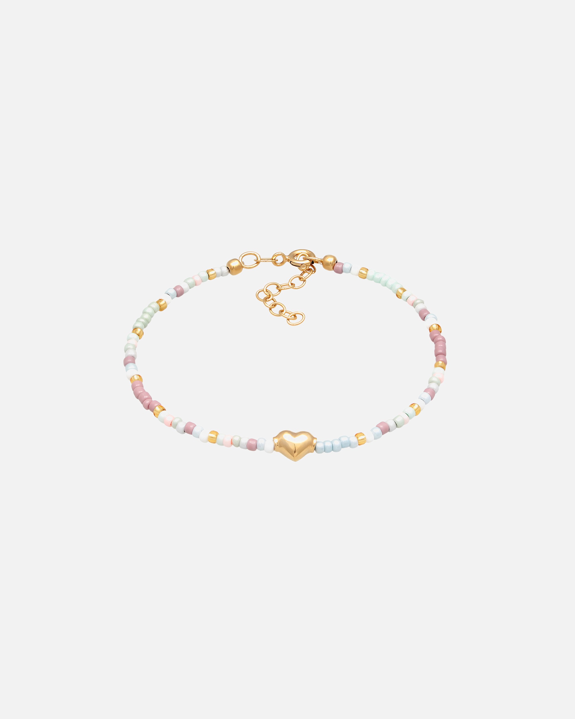 Armband für Weiblich Elli Herz Glas Beads Sommer Style 925 Silber 1 Stück