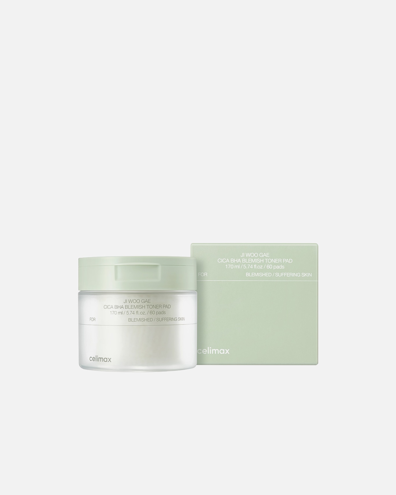 Gesichtstoner für Unisex Celimax Ji Woo Gae Cica BHA Blemish Toner Pad 170 ml