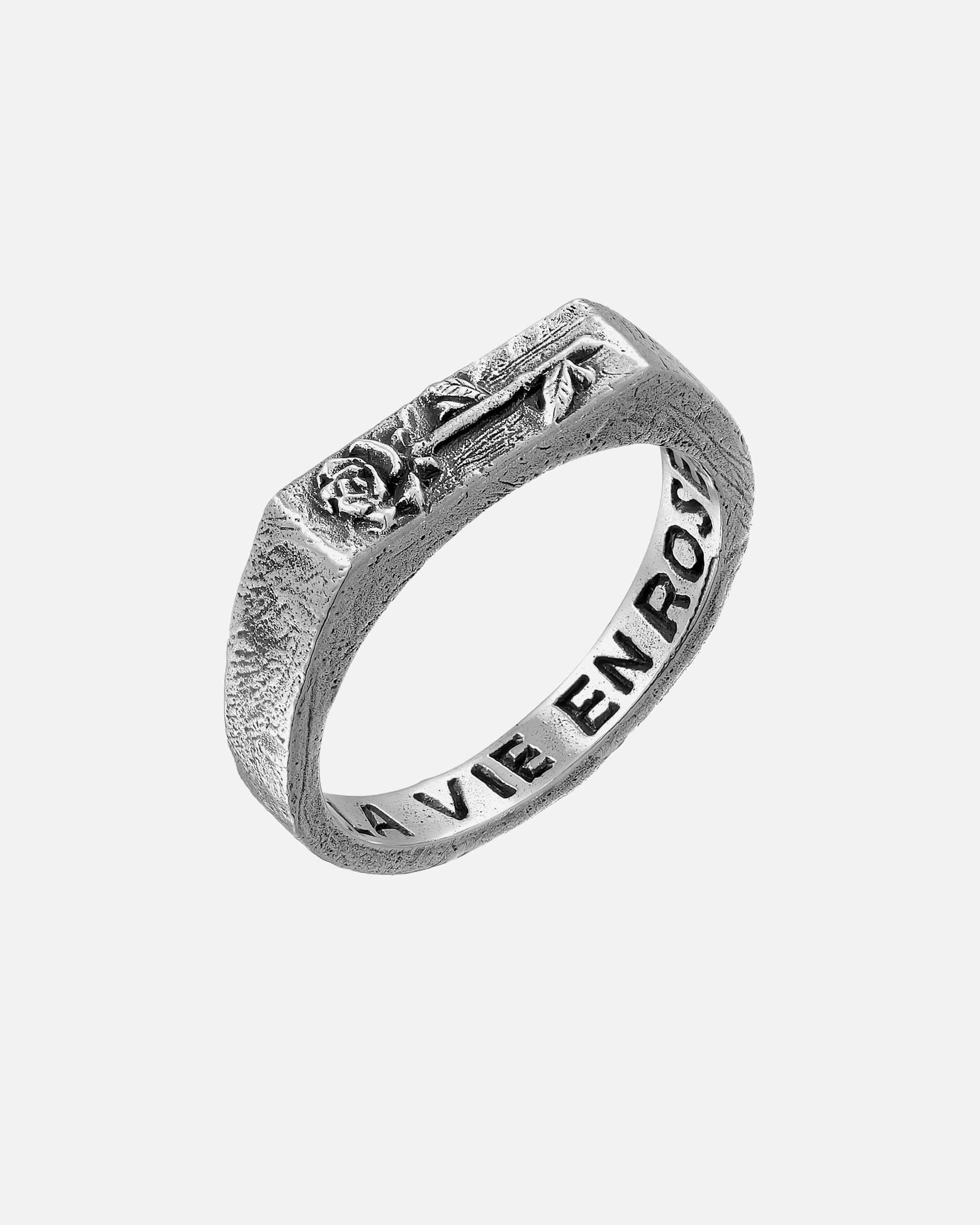 Ring für Männlich Haze & Glory Default Brand Line Siegelring - La vie en rose 925 Silber 64