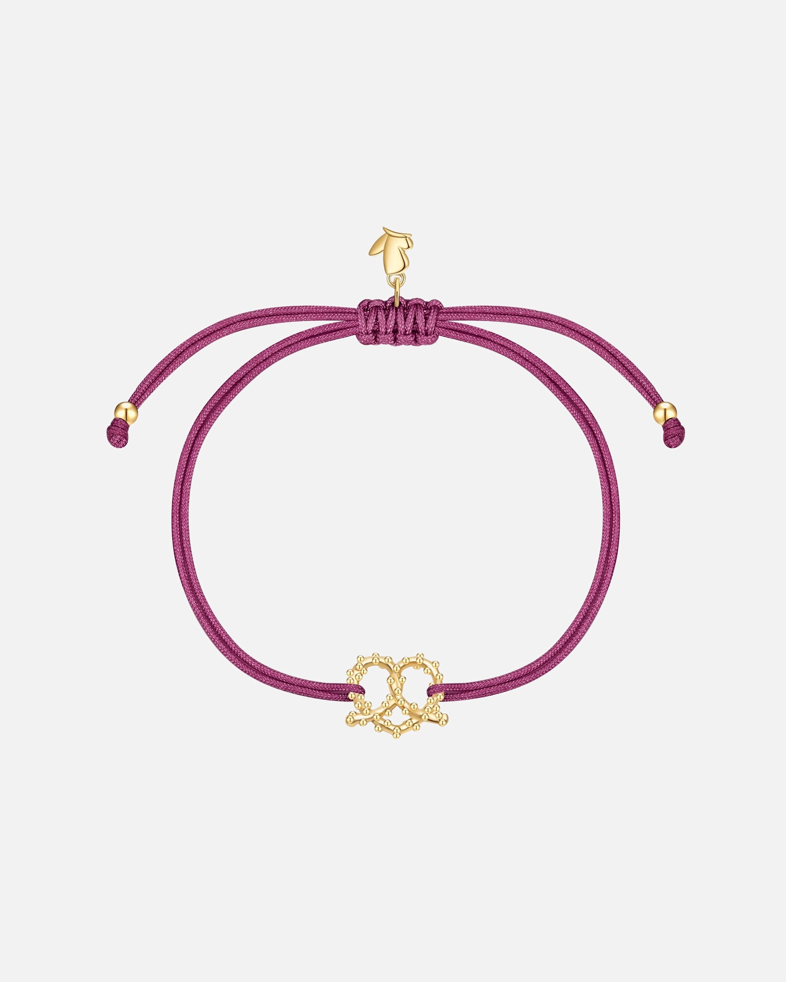 Armband für Weiblich Glanzstücke München Oktoberfest Armband Herz-Breze aus Edelstahl in Gelbgold 15,0 - 22,0 cm, flexibel einstellbar