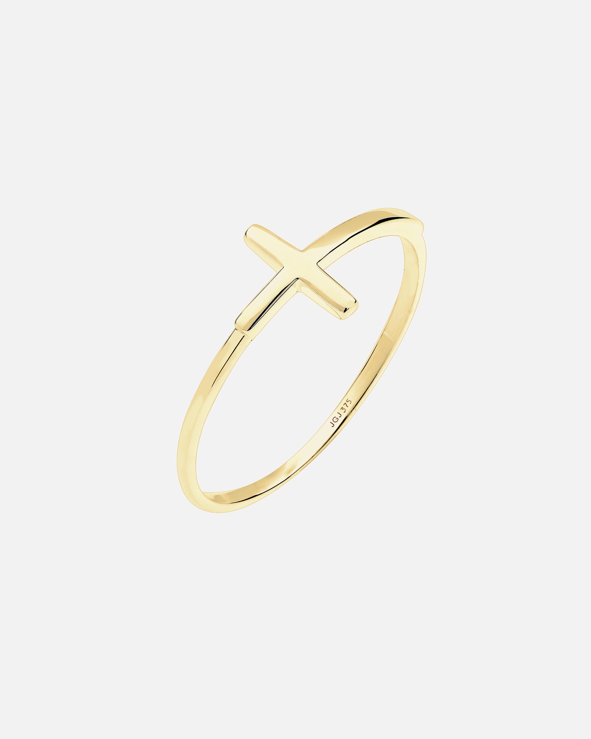 Ring für Weiblich Elli PREMIUM Kreuz Symbol Trend Blogger 375 Gelbgold 52