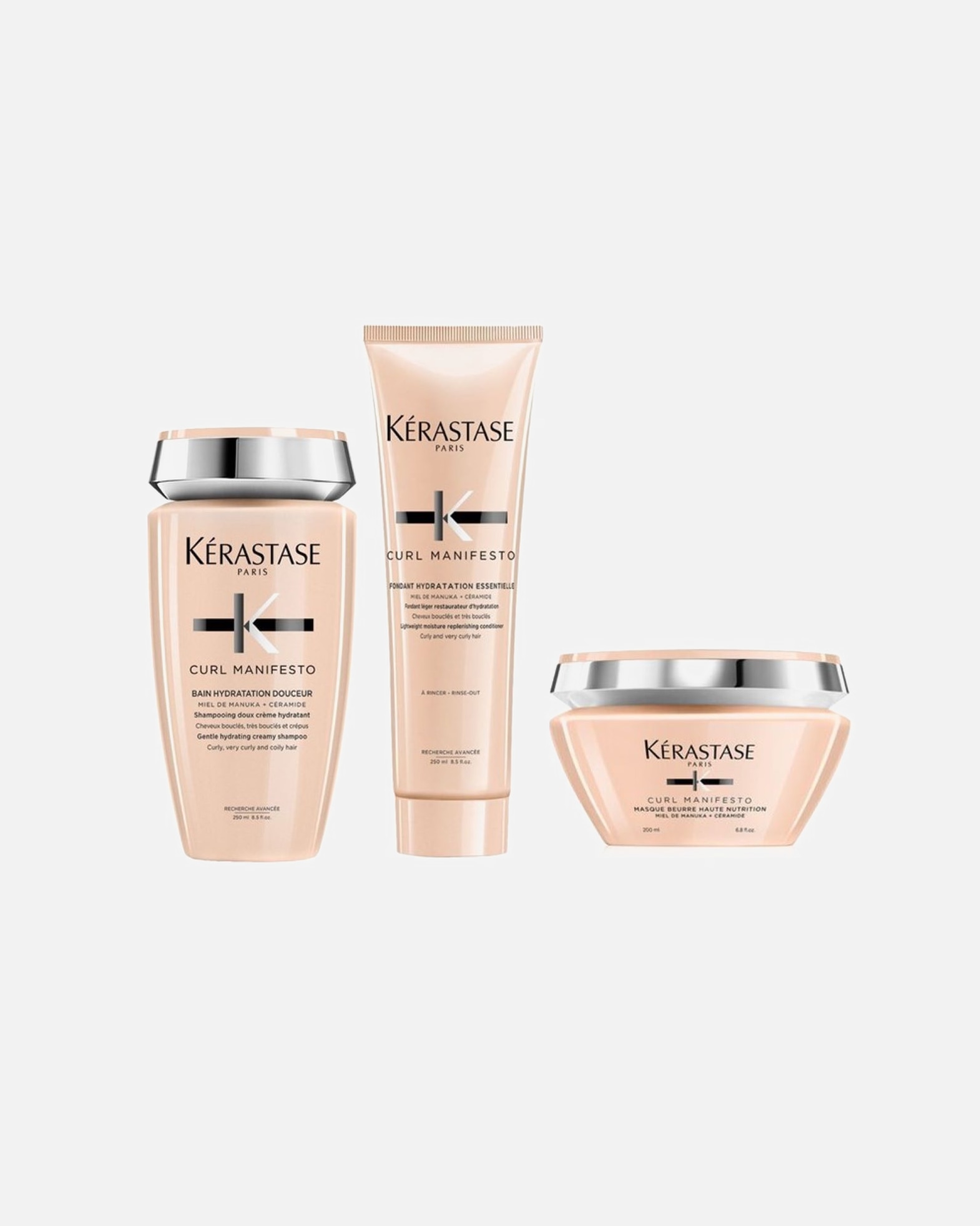 Haarpflegeset für Weiblich Kérastase Curl Manifesto 3er Set (Bain / Fondant / Masque) 1 Stück