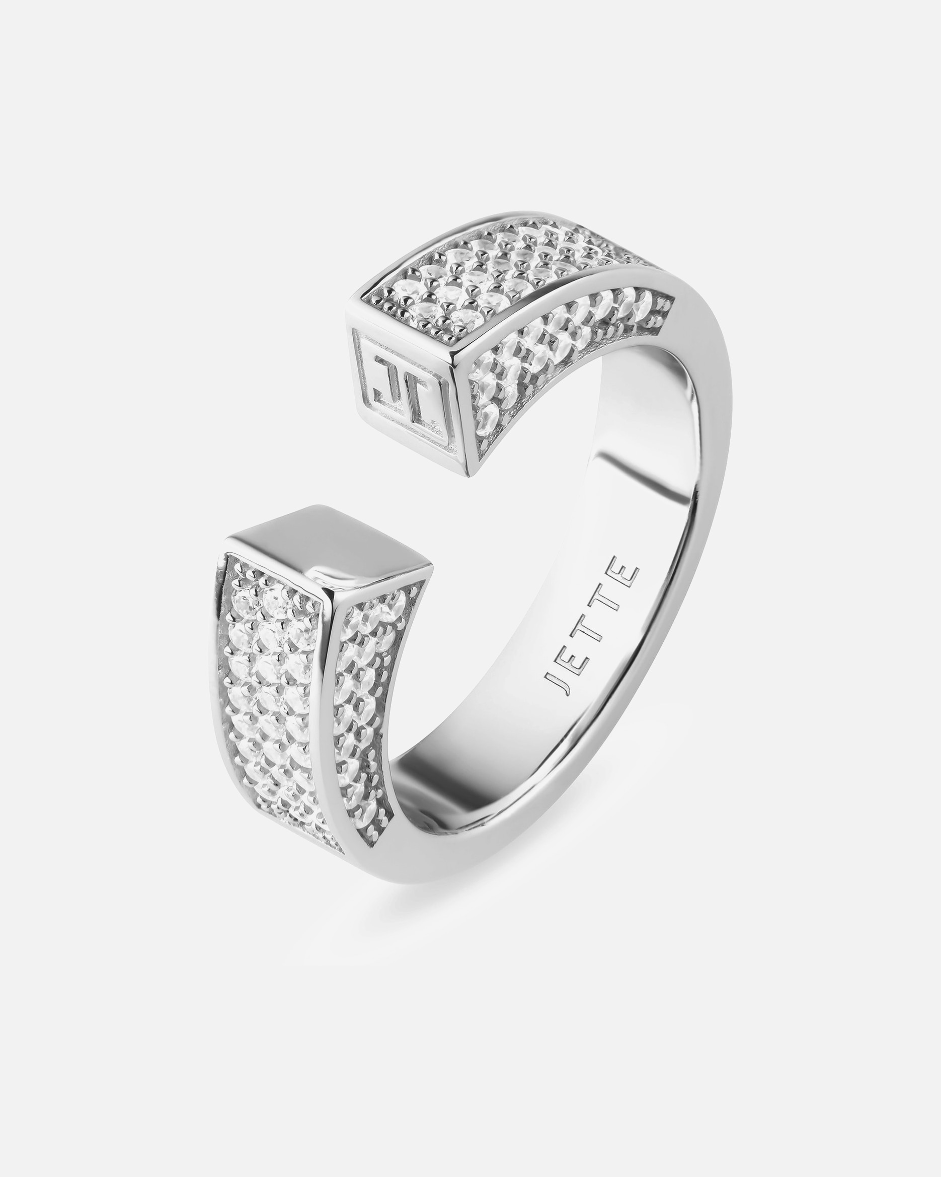 Ring für Weiblich Jette Damenring 925er Silber, recycelt 61