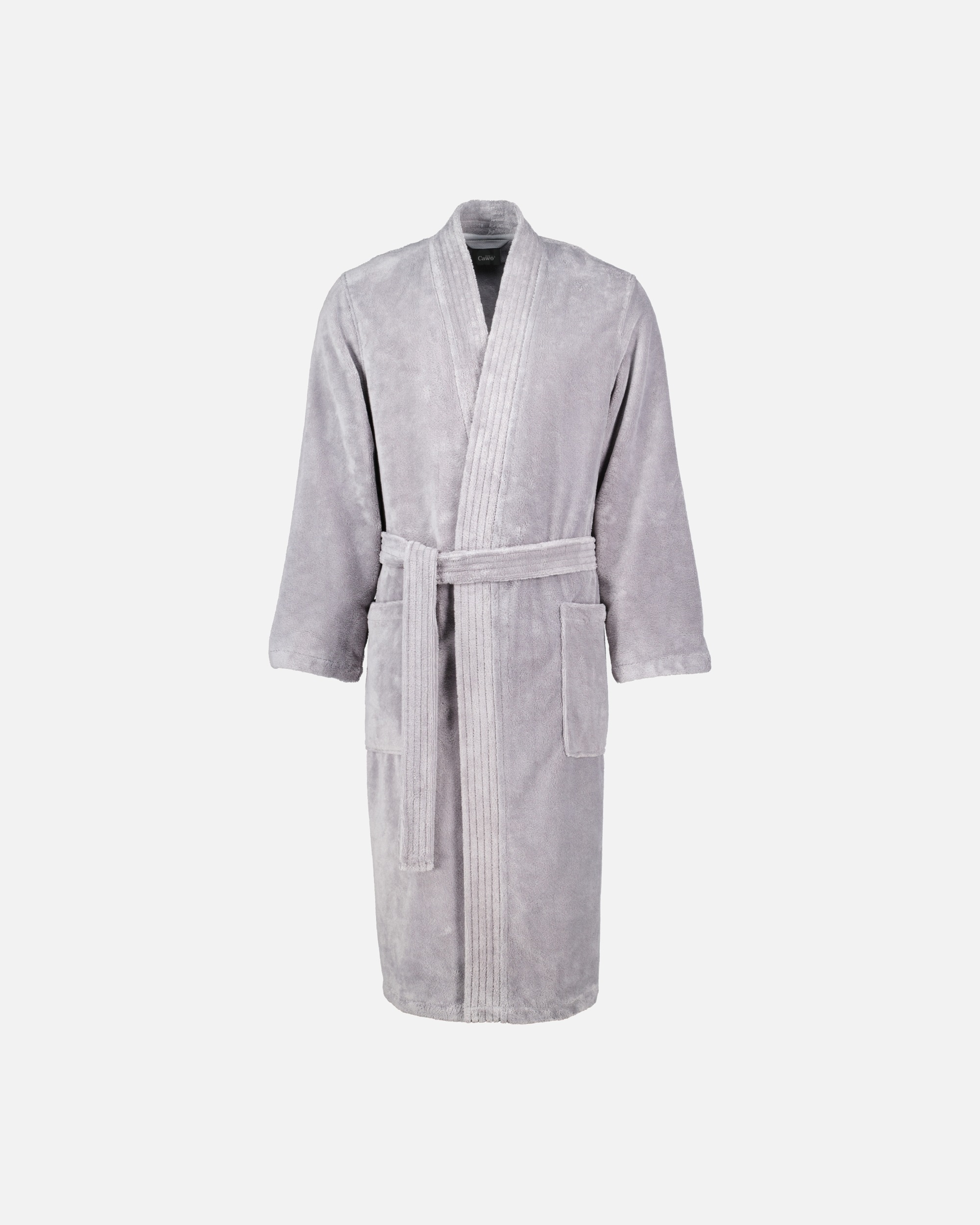 Bademantel für Männlich Cawö Bademäntel Herren Kimono 800 graphit - 73 S