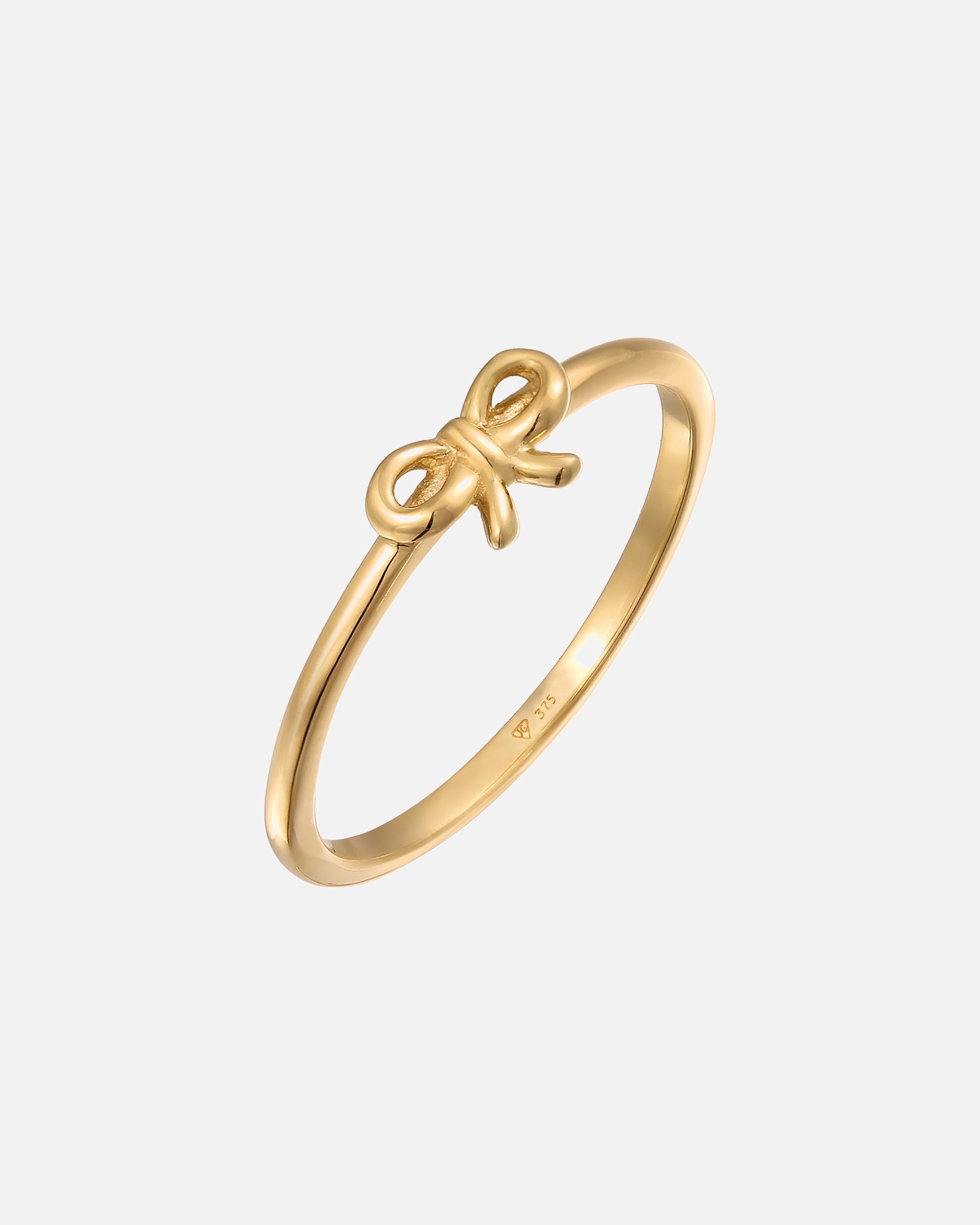 Ring für Weiblich Elli PREMIUM Schmetterling 375 Gelbgold Trendig Minimal Party 54