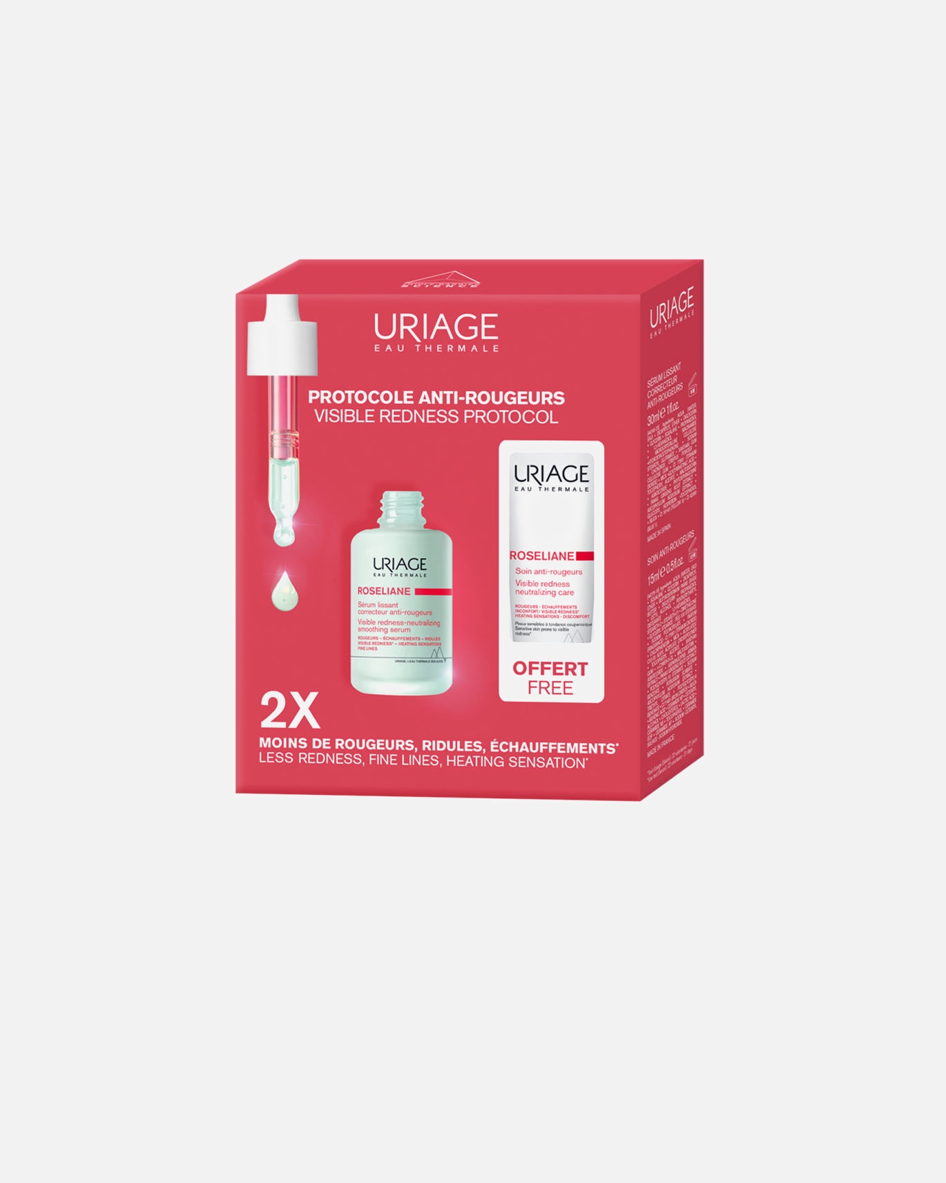 Gesichtspflegeset für Unisex Uriage ROSELIANE ANTI-RÖTUNGEN-PROTOKOLL-SET 1 Stück