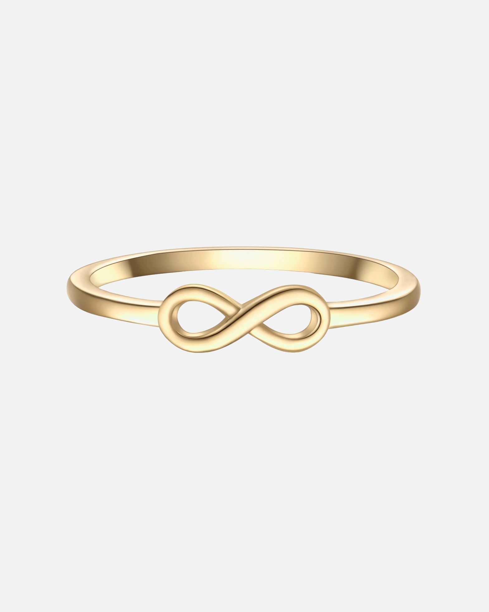 Ring für Weiblich Glanzstücke München Ring Infinity aus Sterling Silber in gelbgold 52