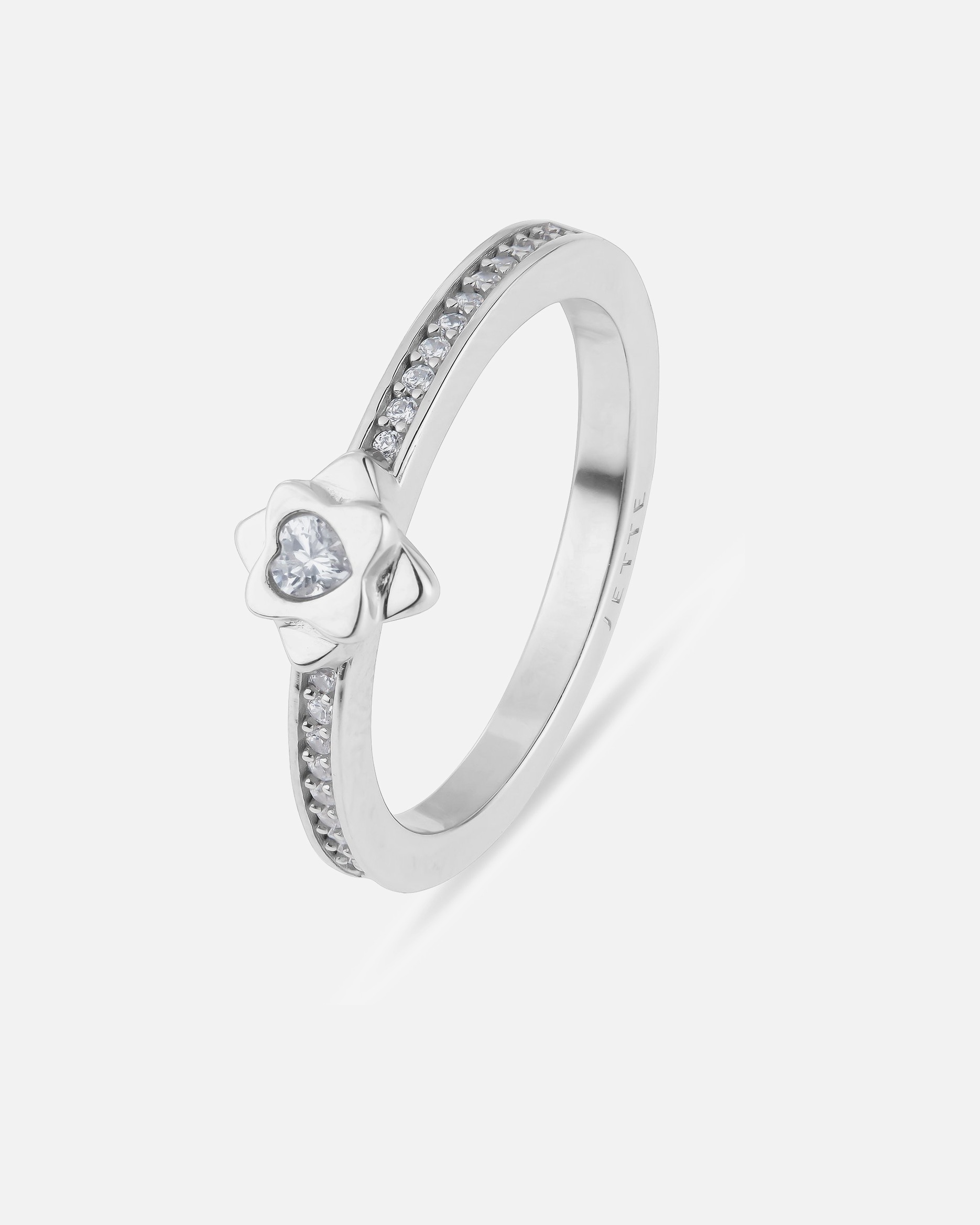 Ring für Weiblich Jette Damenring 925er Silber, recycelt 59