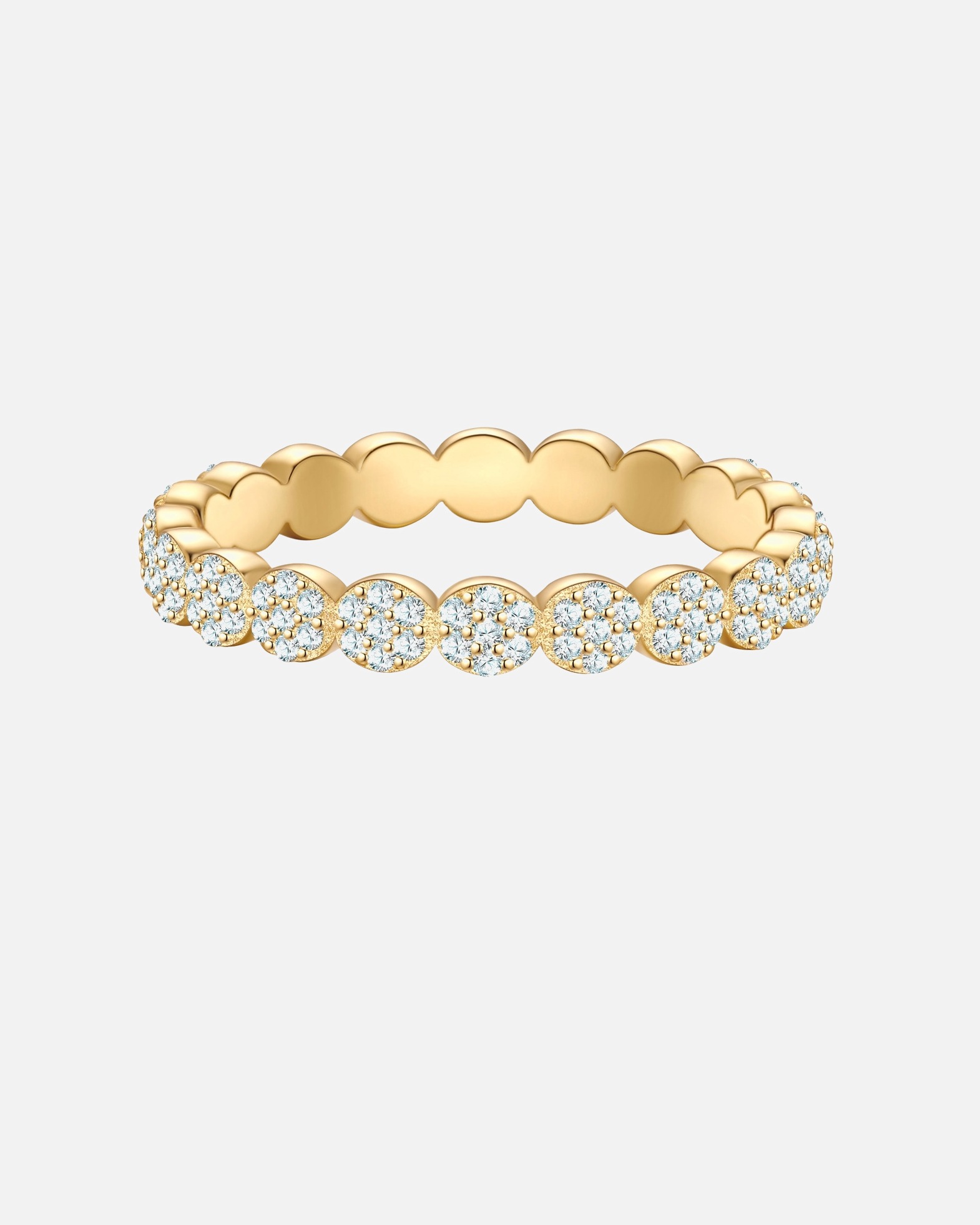 Ring für Weiblich Glanzstücke München Ring aus Sterling Silber in gelbgold mit Zirkonia 54