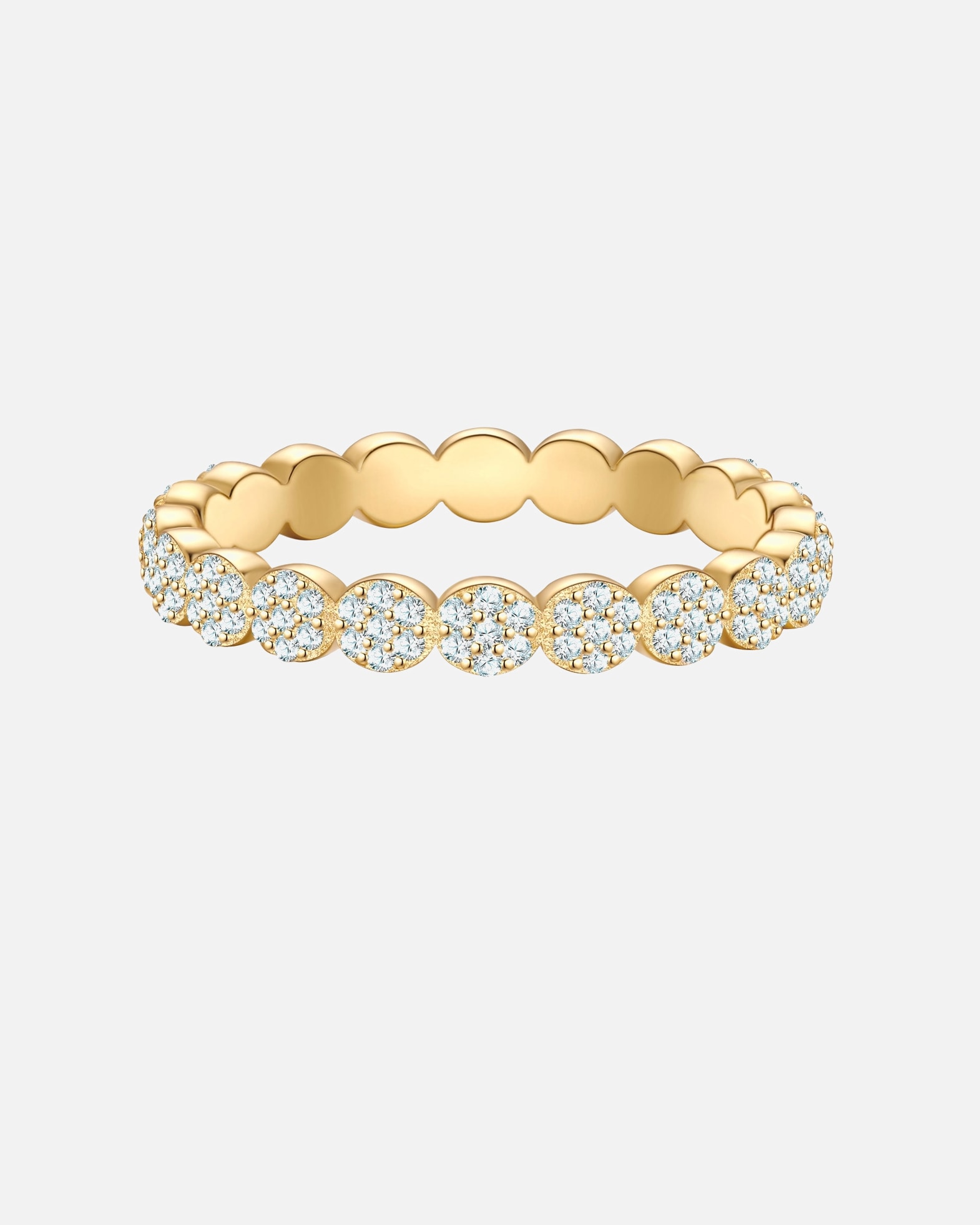 Ring für Weiblich Glanzstücke München Ring aus Sterling Silber in gelbgold mit Zirkonia 48