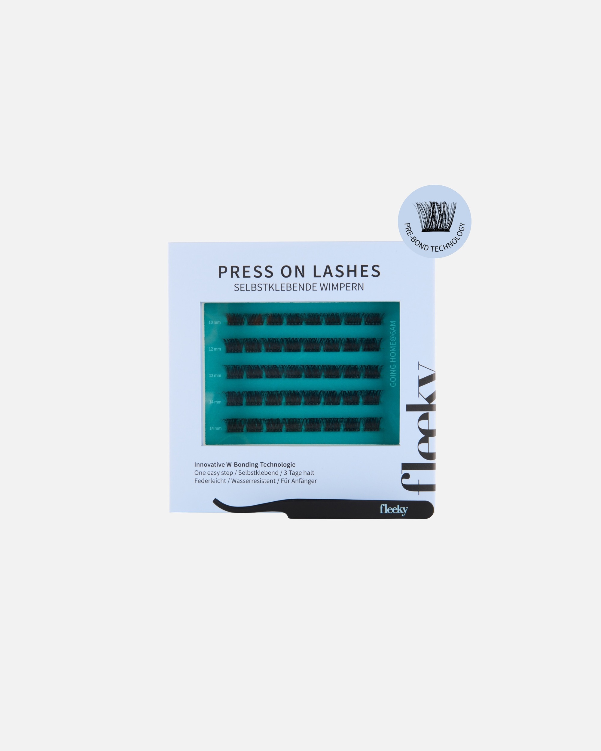 Künstliche Wimpern für Unisex Fleeky Press-On Lashes Drama – intensiver Look Going Home @6am