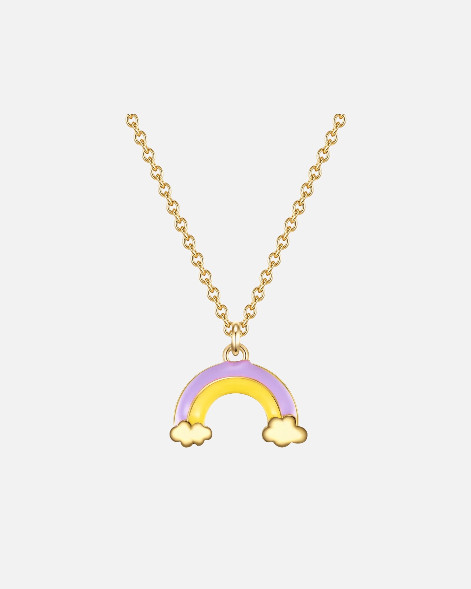 Halskette für Weiblich Glanzstücke München Halskette Regenbogen Sterling Silber in Gelbgold 1 Stück