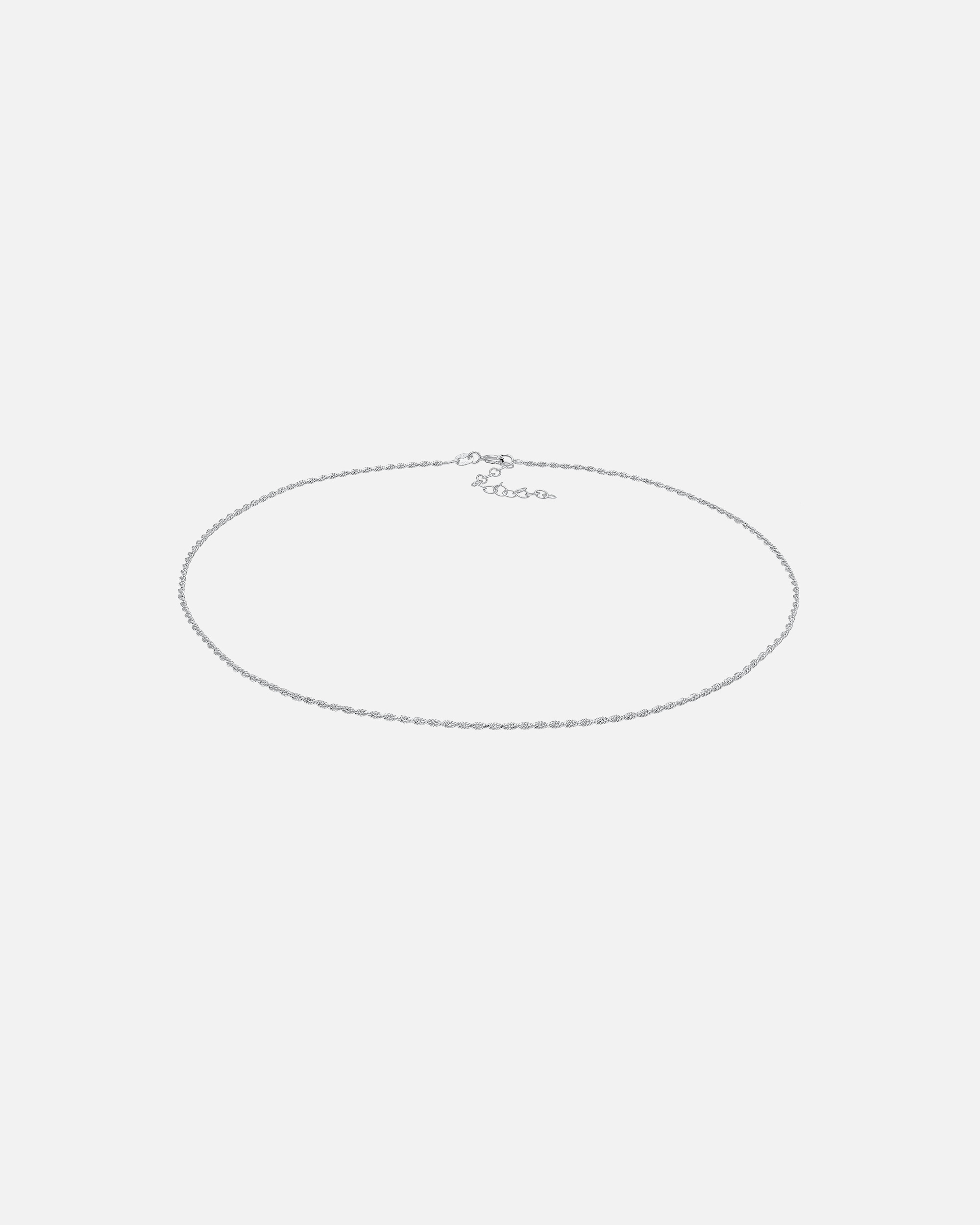 Halskette für Weiblich Elli Choker Gedreht Kordel Twist 925 Silber 1 Stück