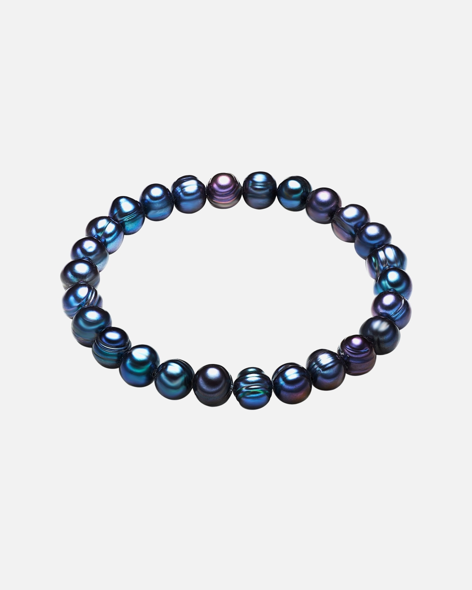 Armband für Weiblich Valero Pearls Perlen-Armband Süßwasser-Zuchtperle in Blau 1 Stück