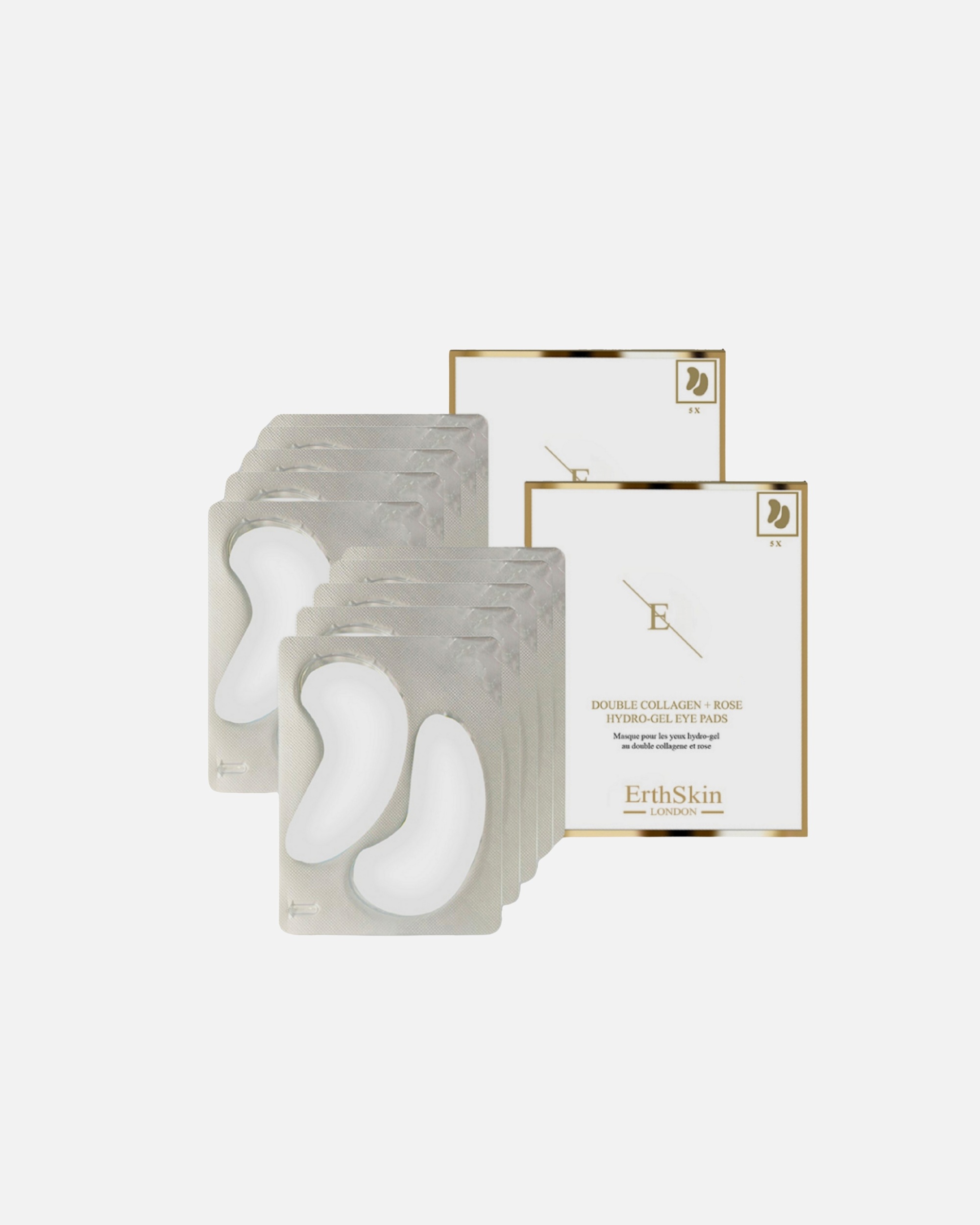 Augenpatches für Weiblich ErthSkin London Doppelkollagen + Rosenhydrogel-Augenpads 1 Stück