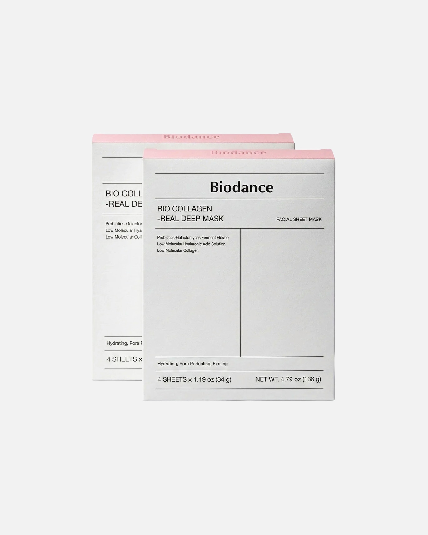 Ohrringe für Unisex Bio Collagen-Real Deep Mask 4er Pack X2 1 Set