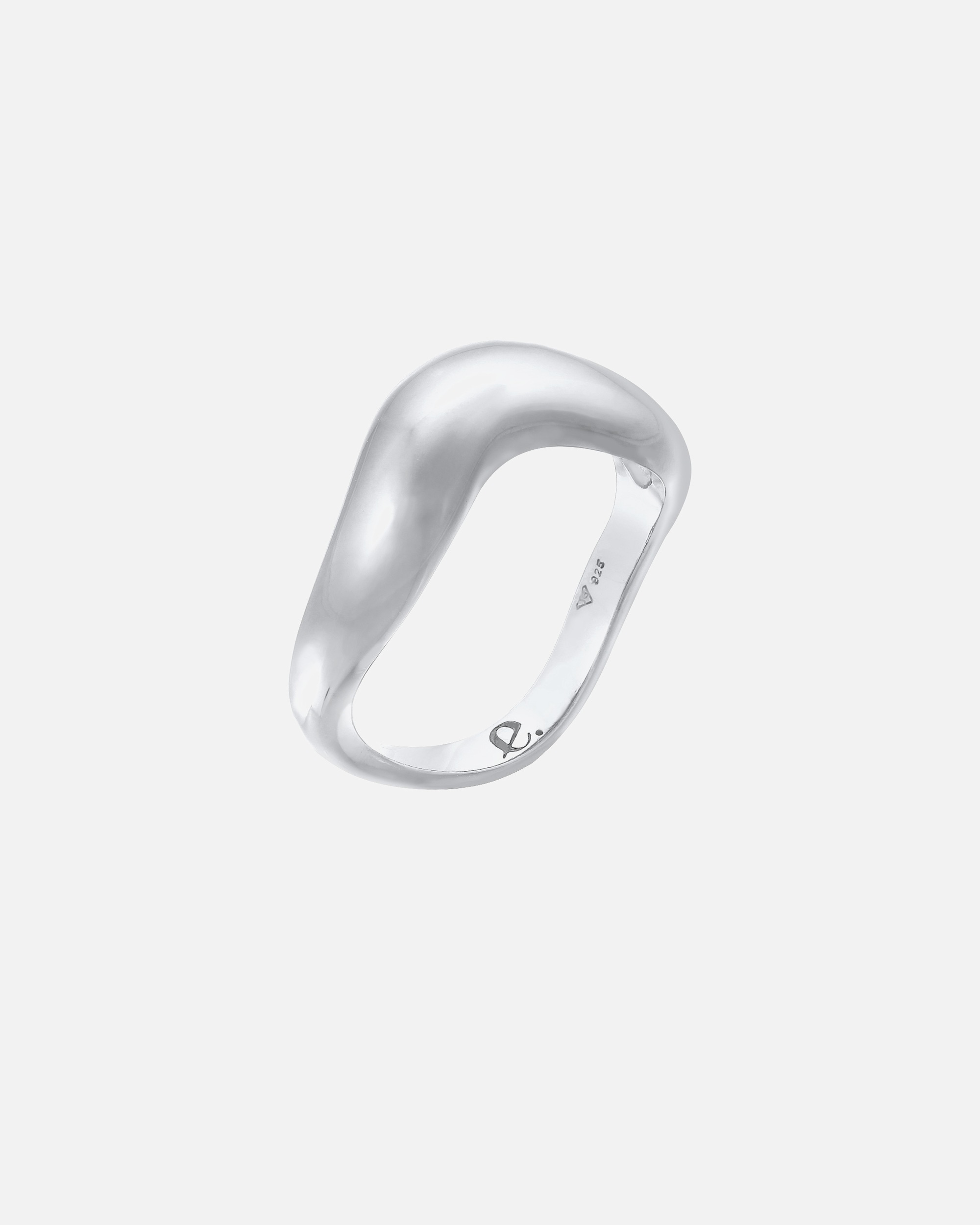 Ring für Weiblich Elli PREMIUM Elli PREMIUM Ring Organic Wellen Trend 925 Silber 54