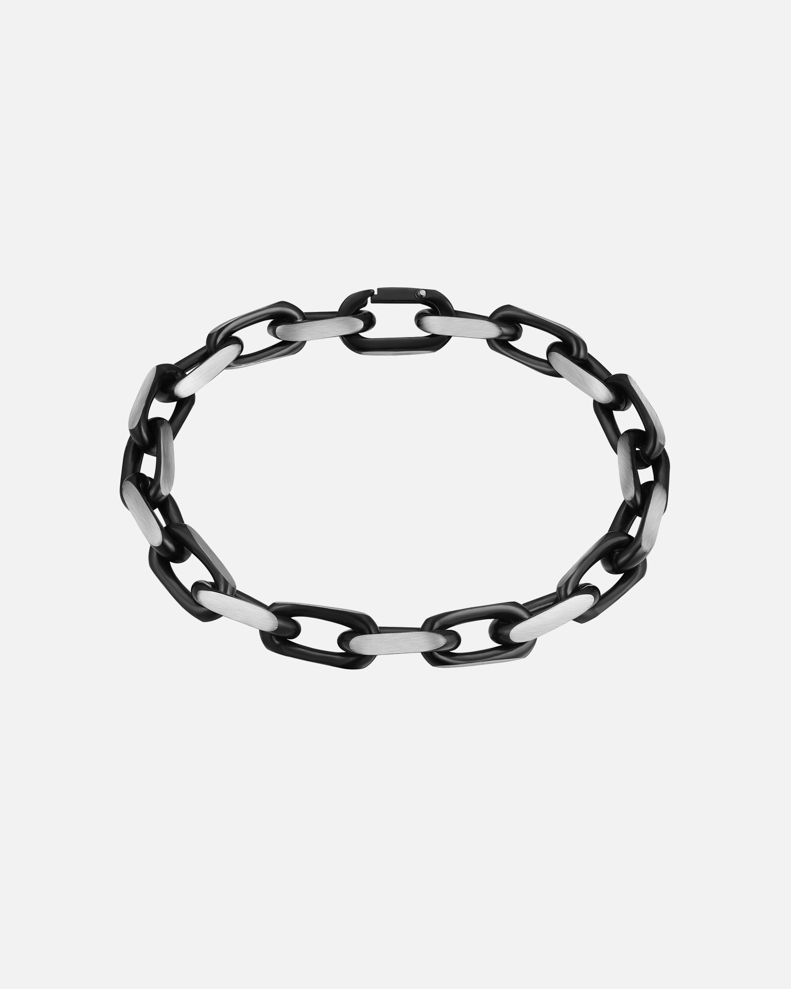 Armband für Männlich True Rebels Armband aus Edelstahl in Schwarz 1 Stück