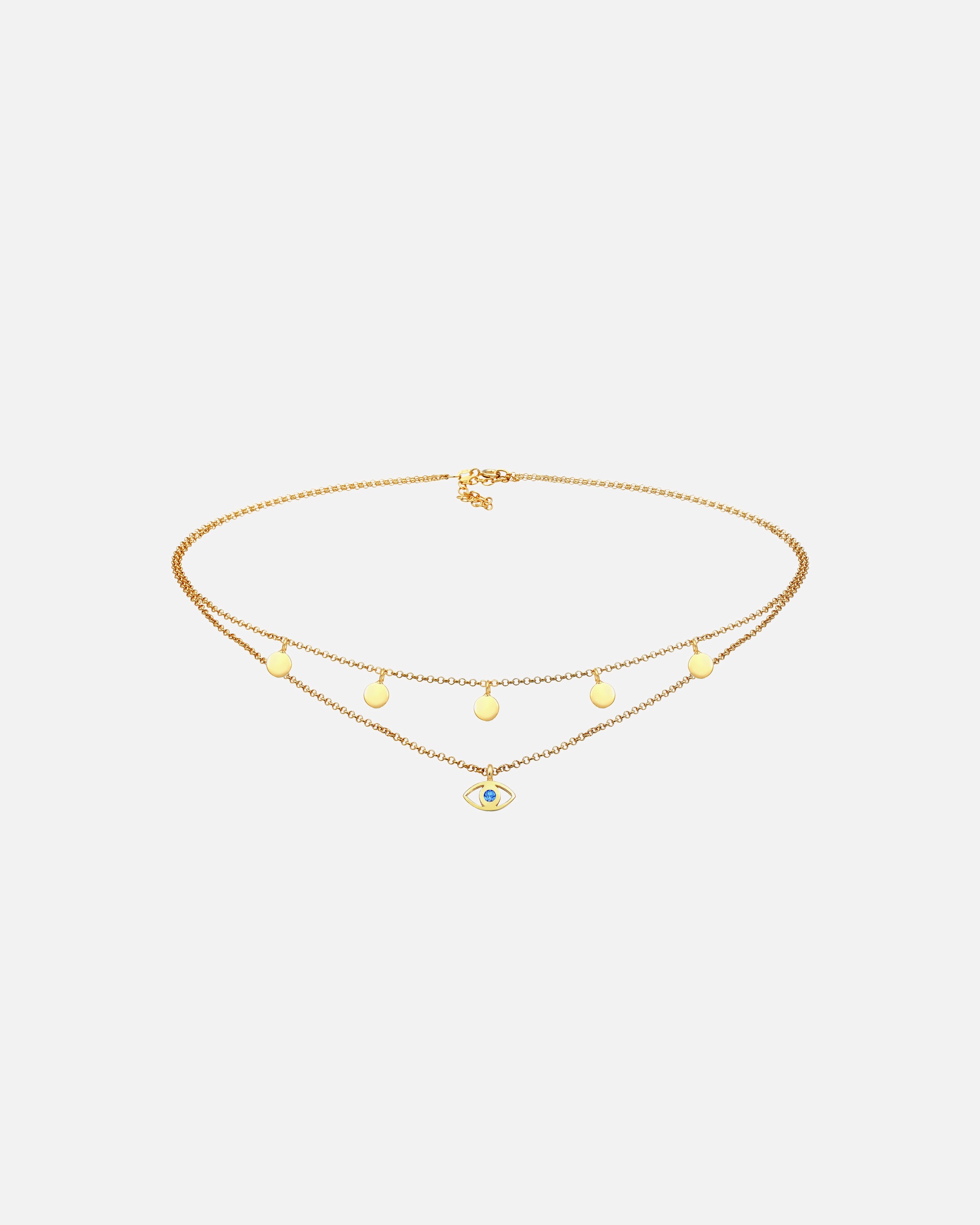 Halskette für Weiblich Elli Choker Evil Eye Kristalle 925 Silber 1 Stück
