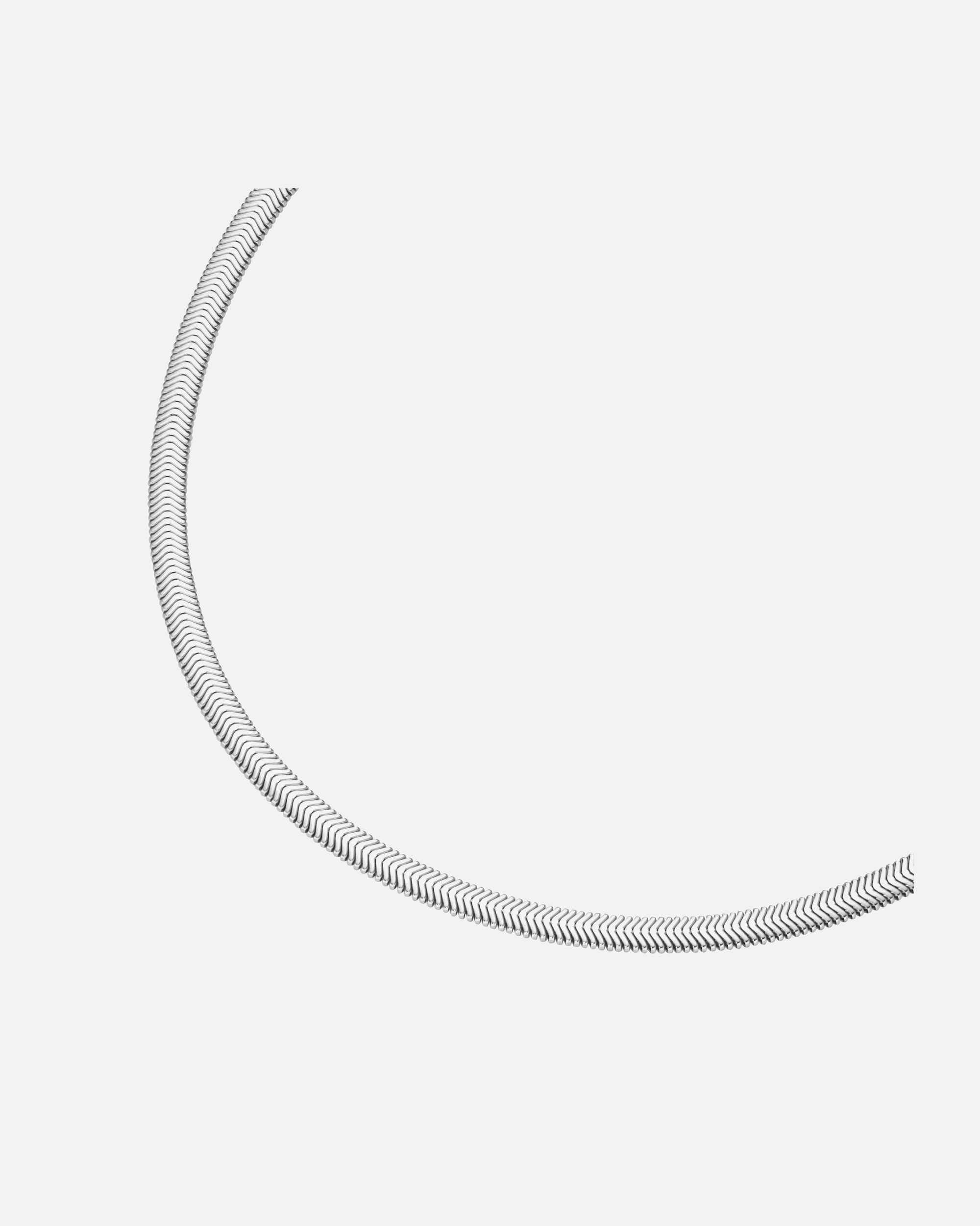 Halskette für Weiblich Smart Jewel Kette gedrückte Schlangenkette massiv, Silber 925 45 cm