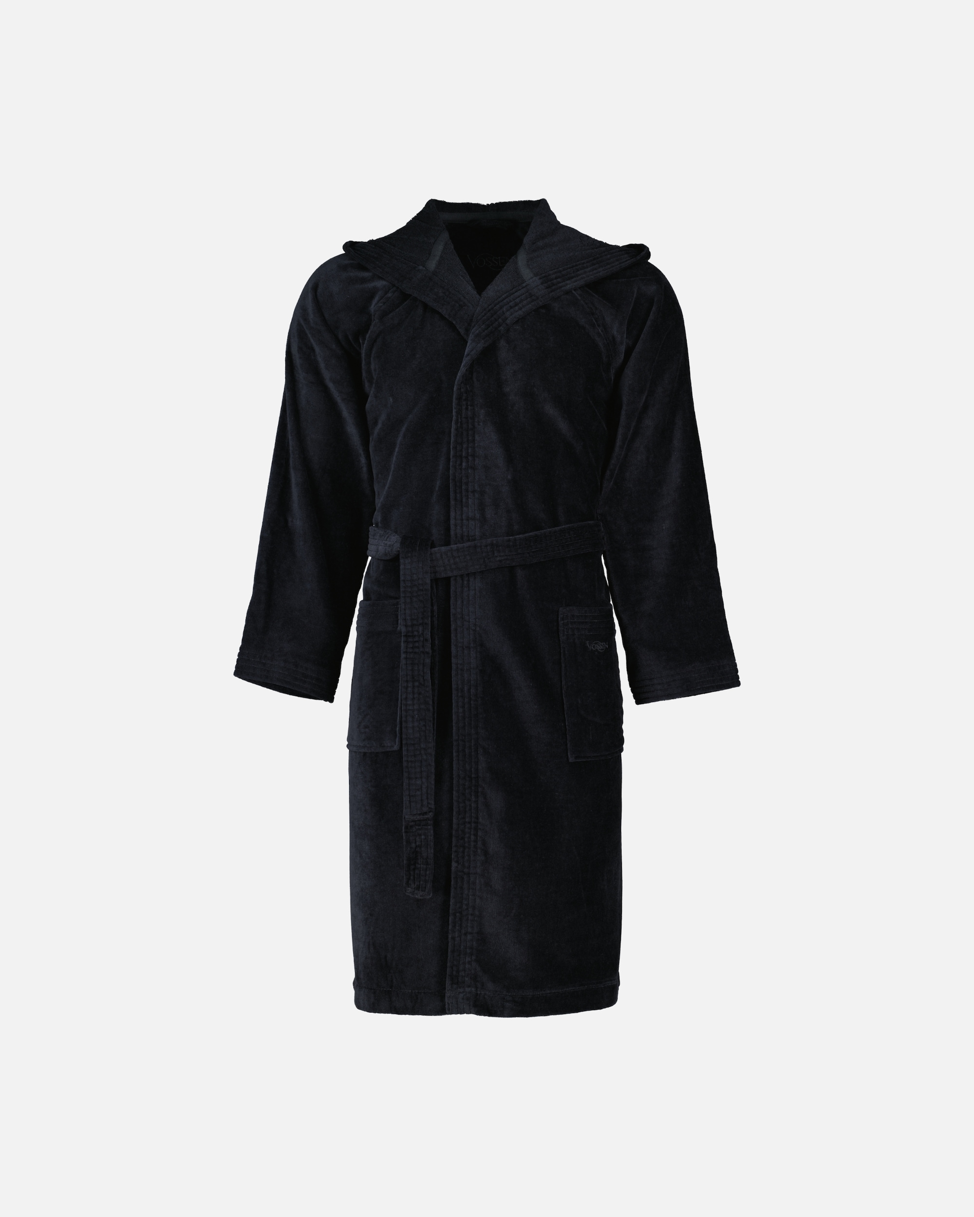 Bademantel für Unisex Vossen Vossen Bademäntel unisex Kapuze Texas schwarz - 7900 L