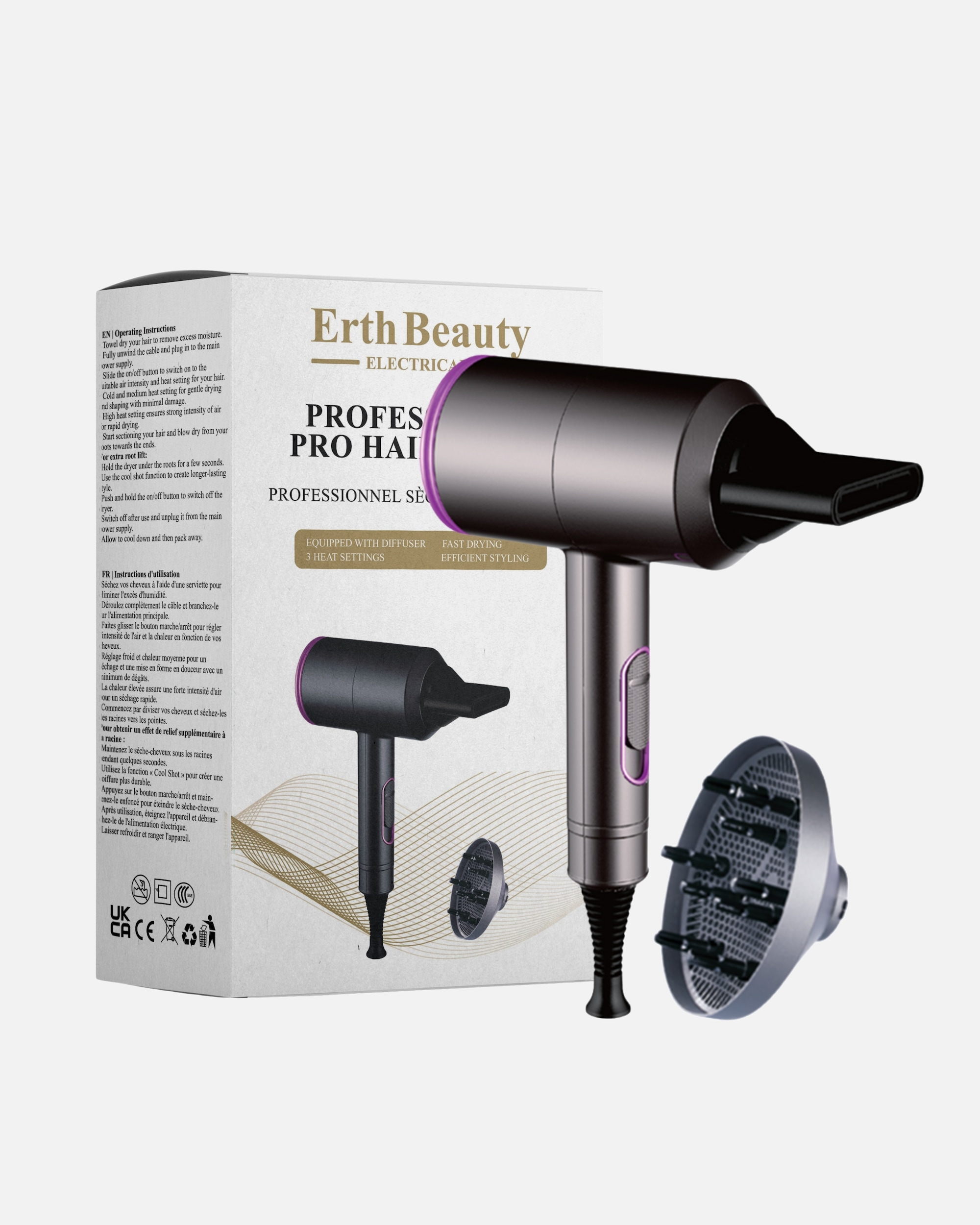 Haartrockner für Weiblich Professioneller Pro-Haartrockner 1 Stück