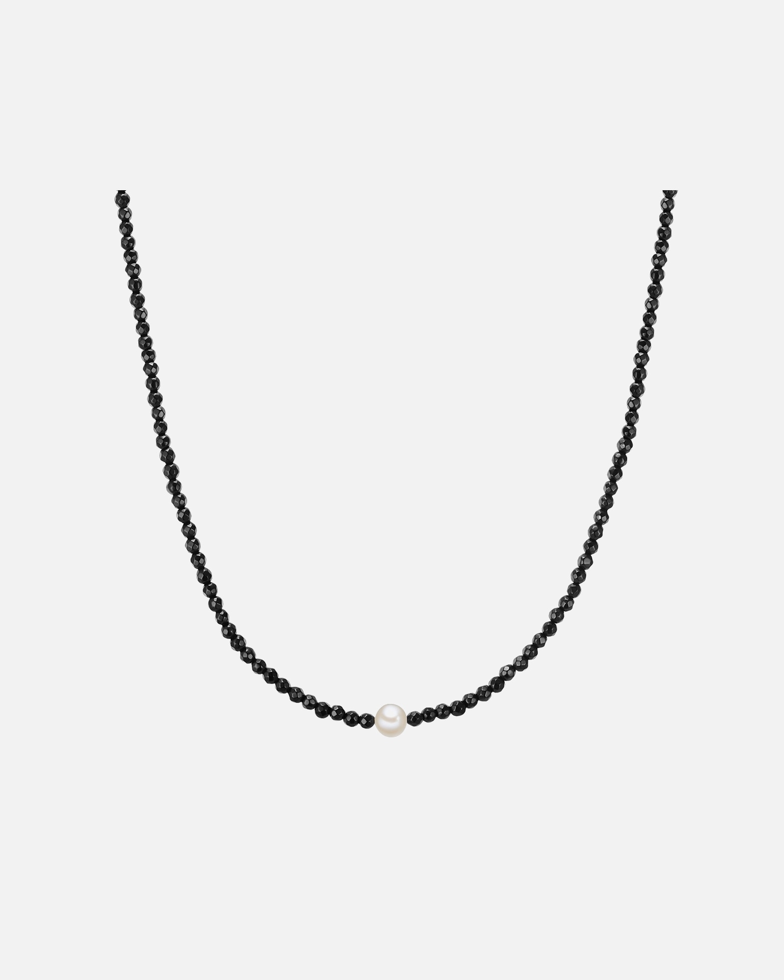Halskette für Weiblich Valero Pearls Perlen-Kette aus Sterling Silber in silber mit Granat Süßwasser-Zuchtperle 1 Stück