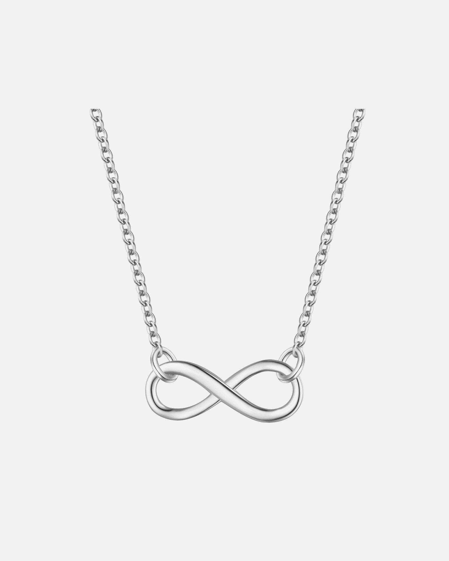 Halskette für Weiblich Glanzstücke München Halskette Infinity aus Sterling Silber in silber 40,0 cm Basiskette + 5,0 cm Verlängerung