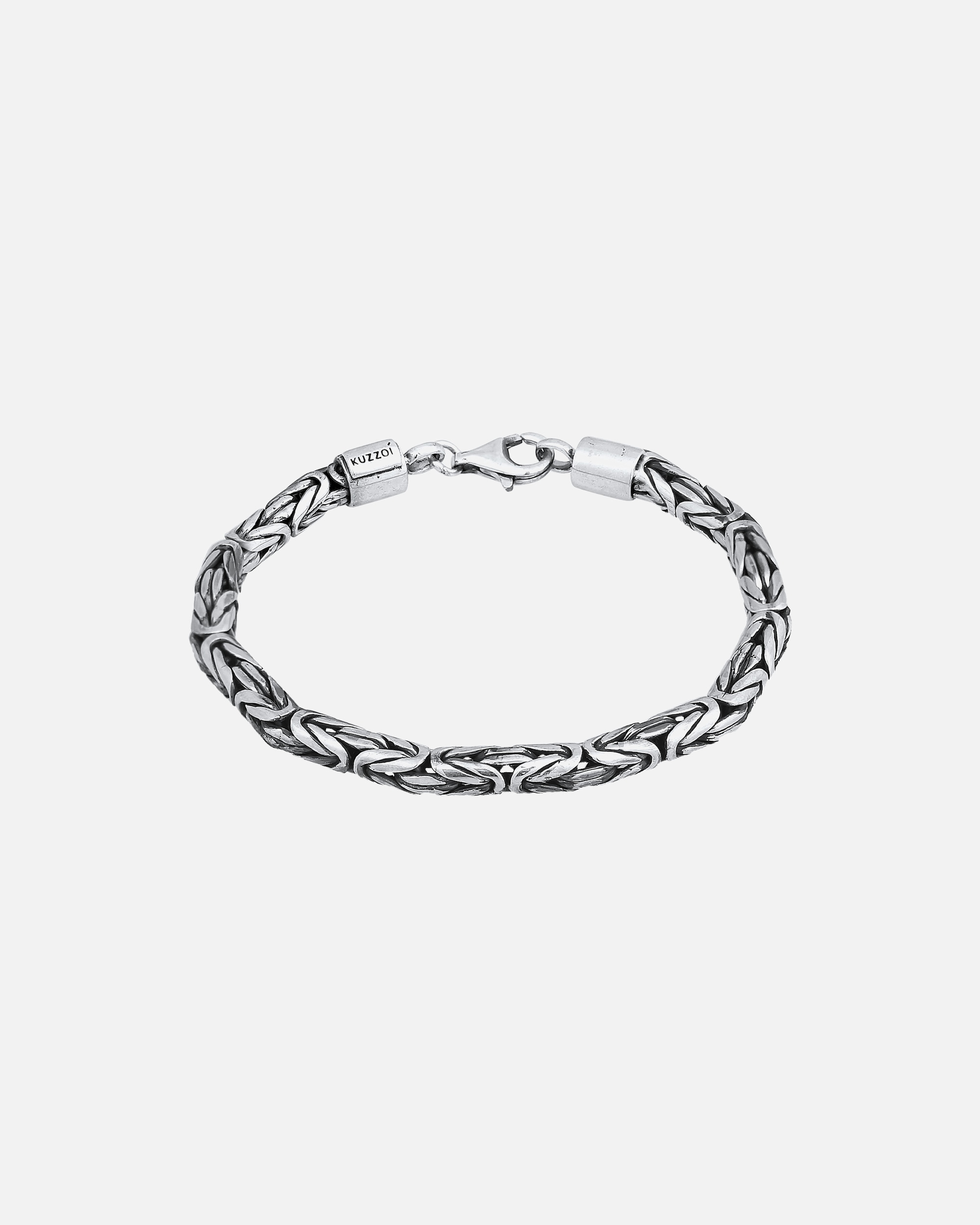 Armband für Männlich KUZZOI Herren Königskette Rund 925 Silber 1 Stück