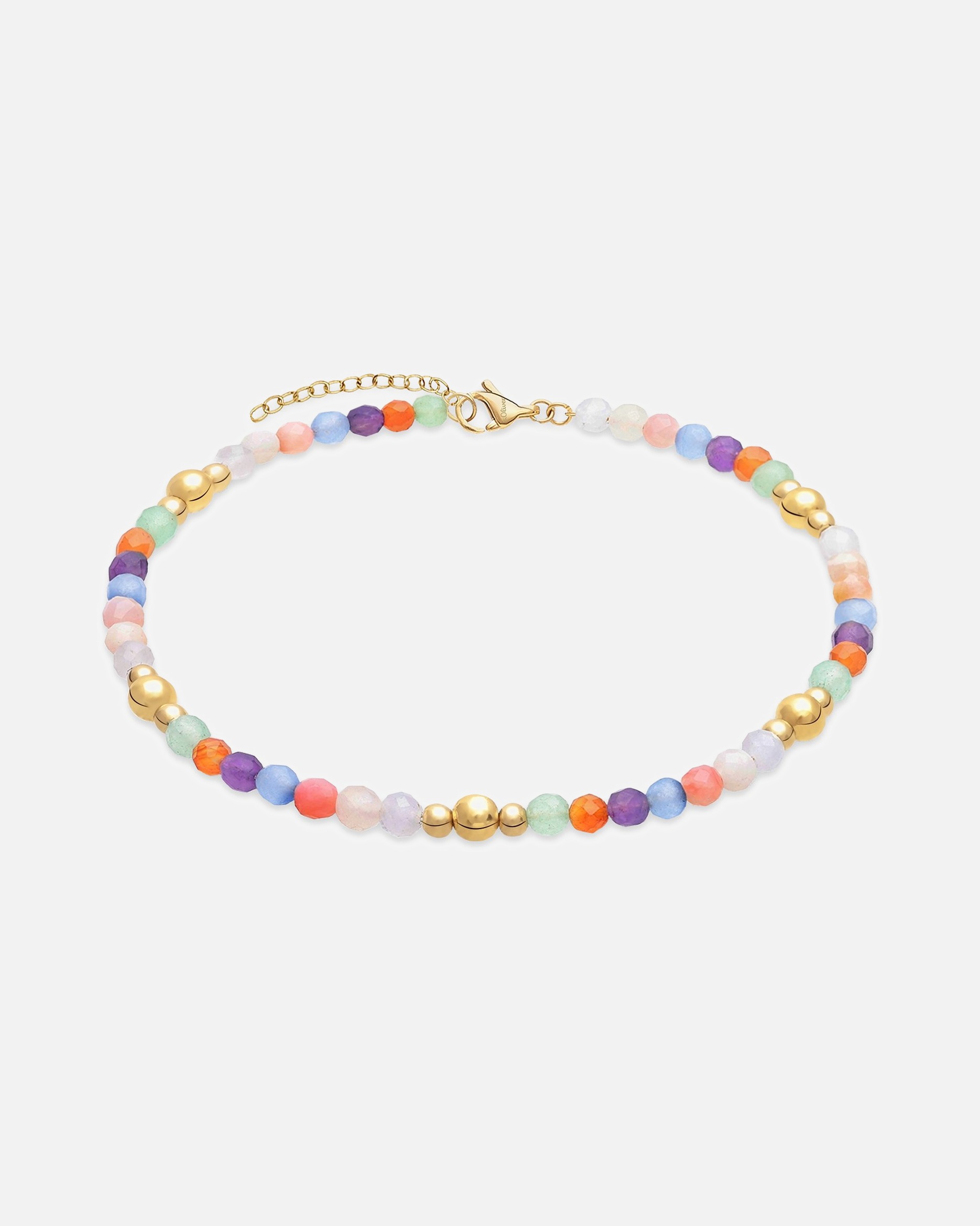 Fußschmuck für Weiblich s.Oliver Fußkette Edelstahl, Farbstein One Size