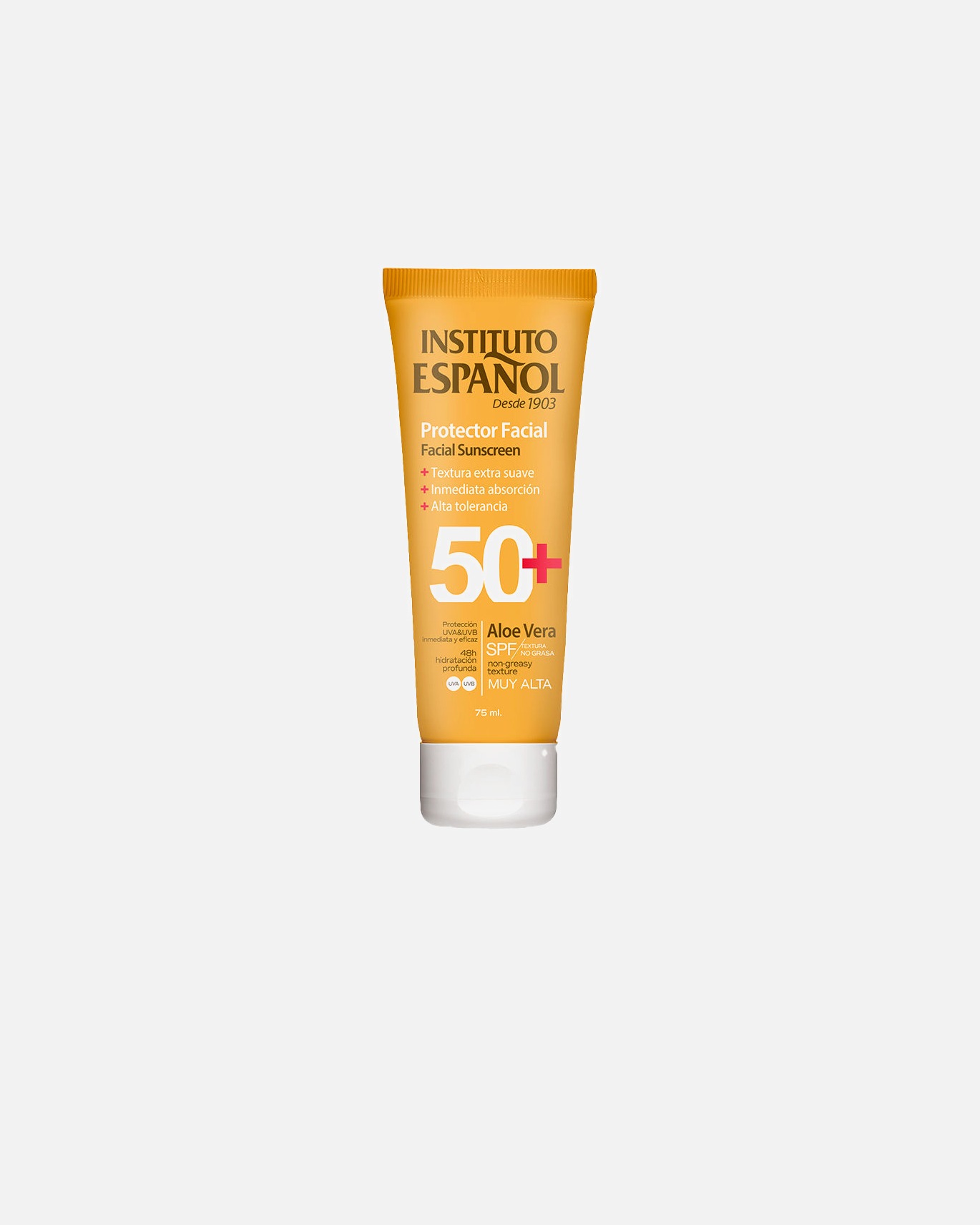 Sonnencreme für Unisex Instituto Español Gesichtssonnencreme Aloe Vera Tube LSF 50+ 75 ml