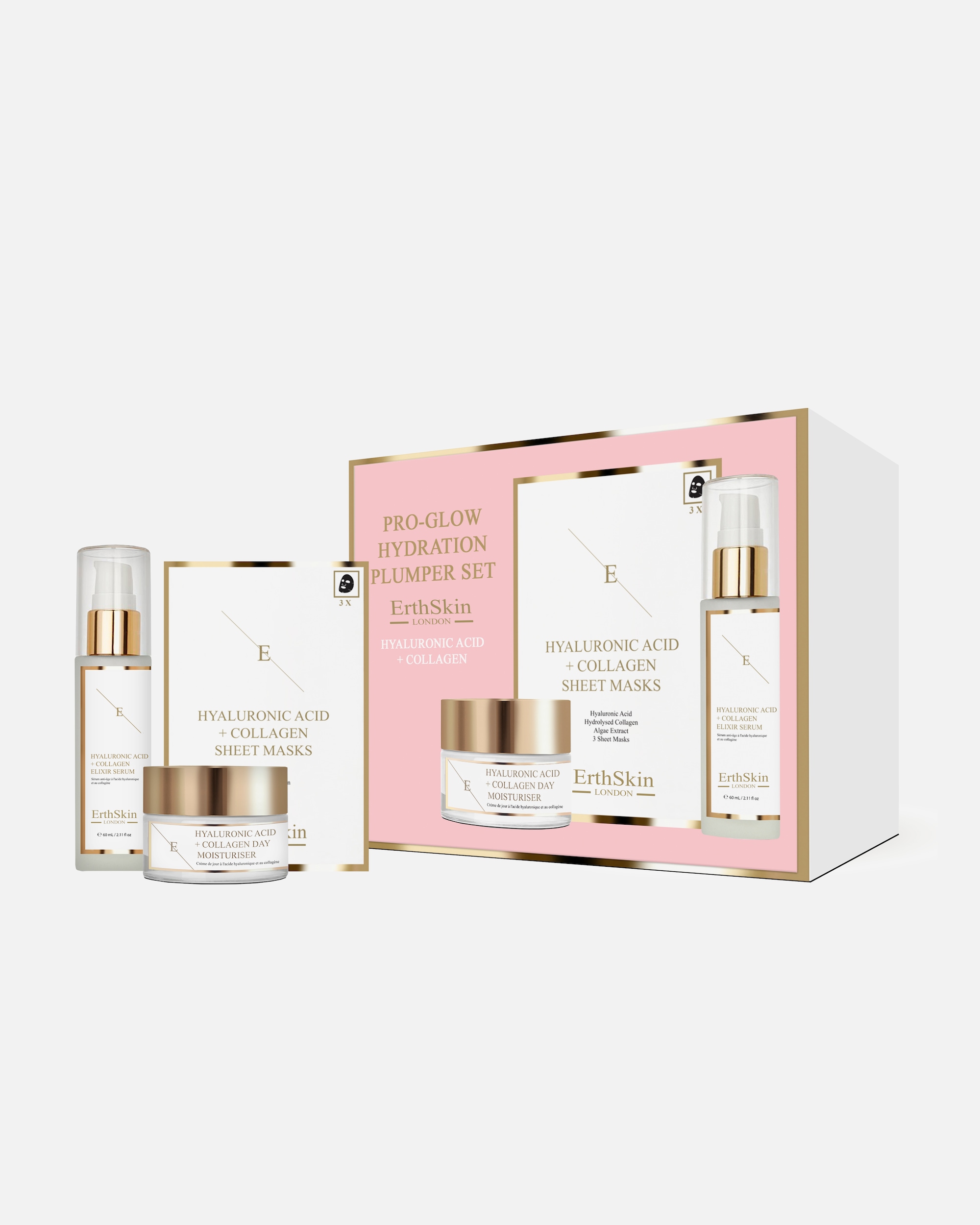 Gesichtspflegeset für Weiblich ErthSkin London Pro Glow Hydration Plumper Set 1 Stück