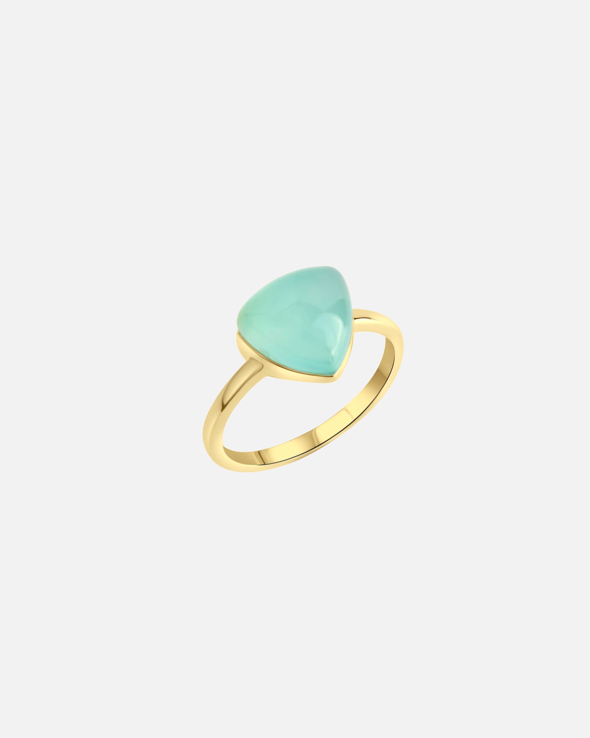 Ring für Weiblich Jamelli Ring 925/- Sterling Silber Chalcedon grün 4,40ct. 056 (17,8)