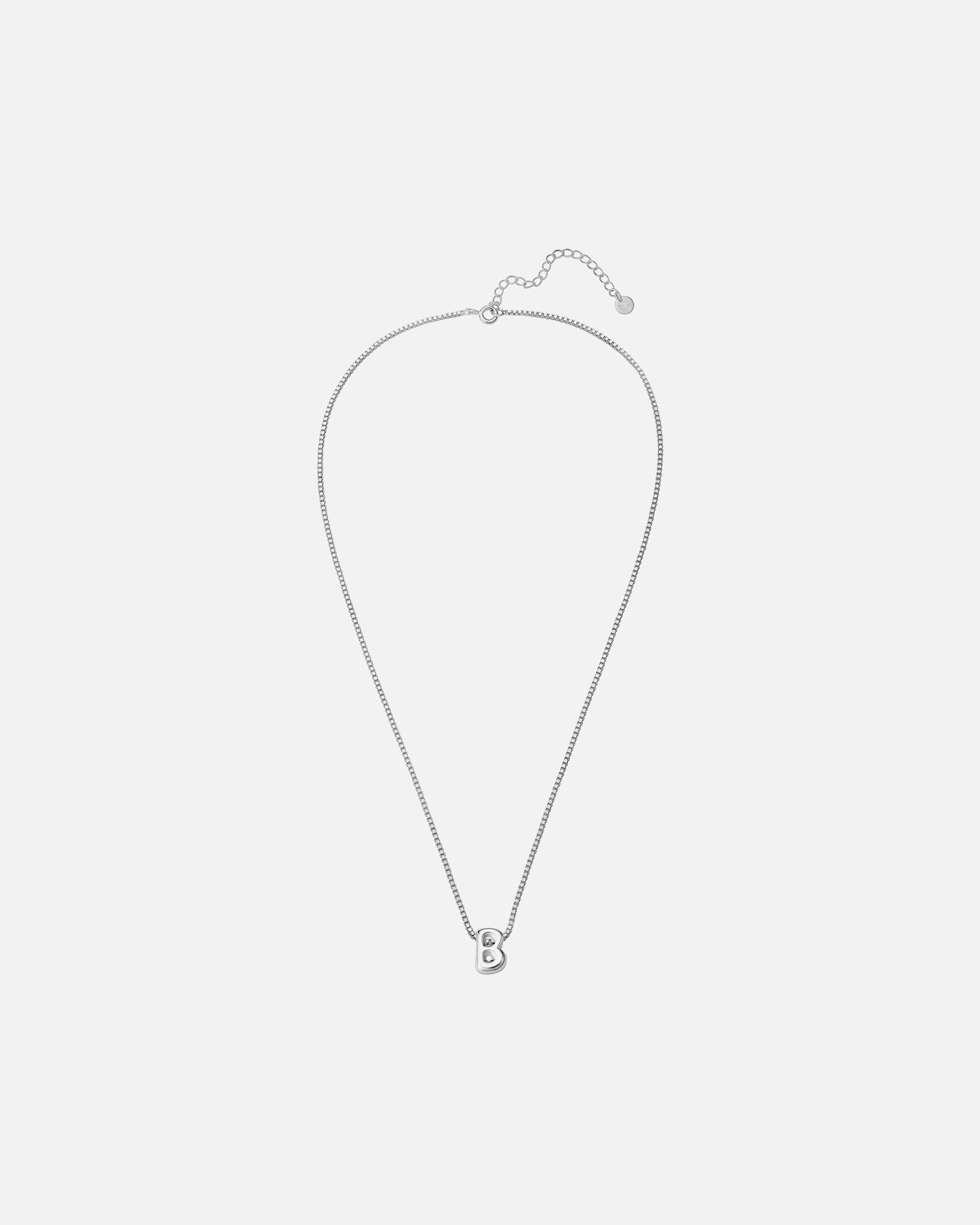 Halskette für Weiblich Glanzstücke München Halskette Buchstabe B aus Sterling Silber in silber 40,0 cm Basiskette + 5,0 cm Verlängerung