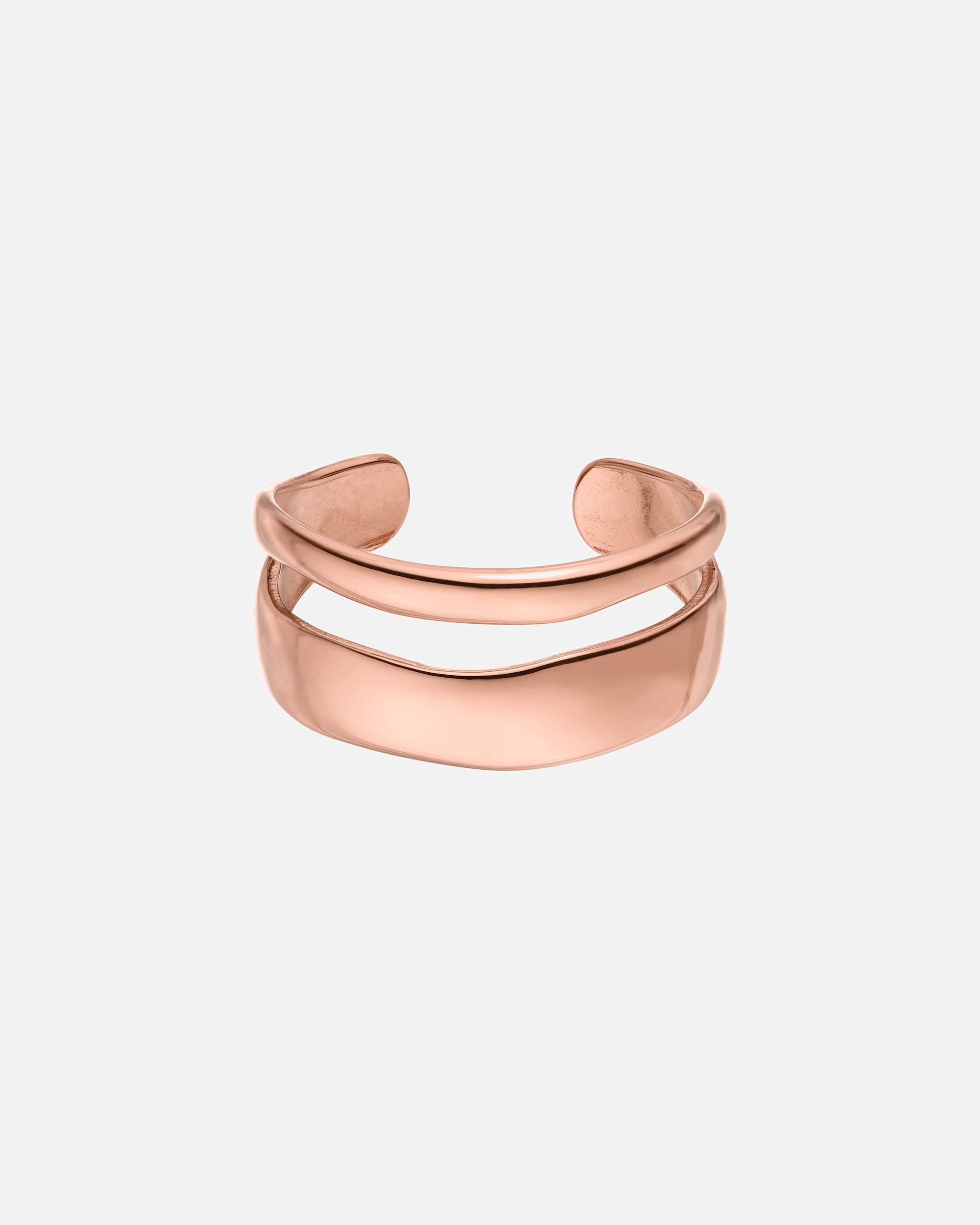 Ring für Weiblich Purelei Twin Tides Ring 100% Edelstahl Roségold